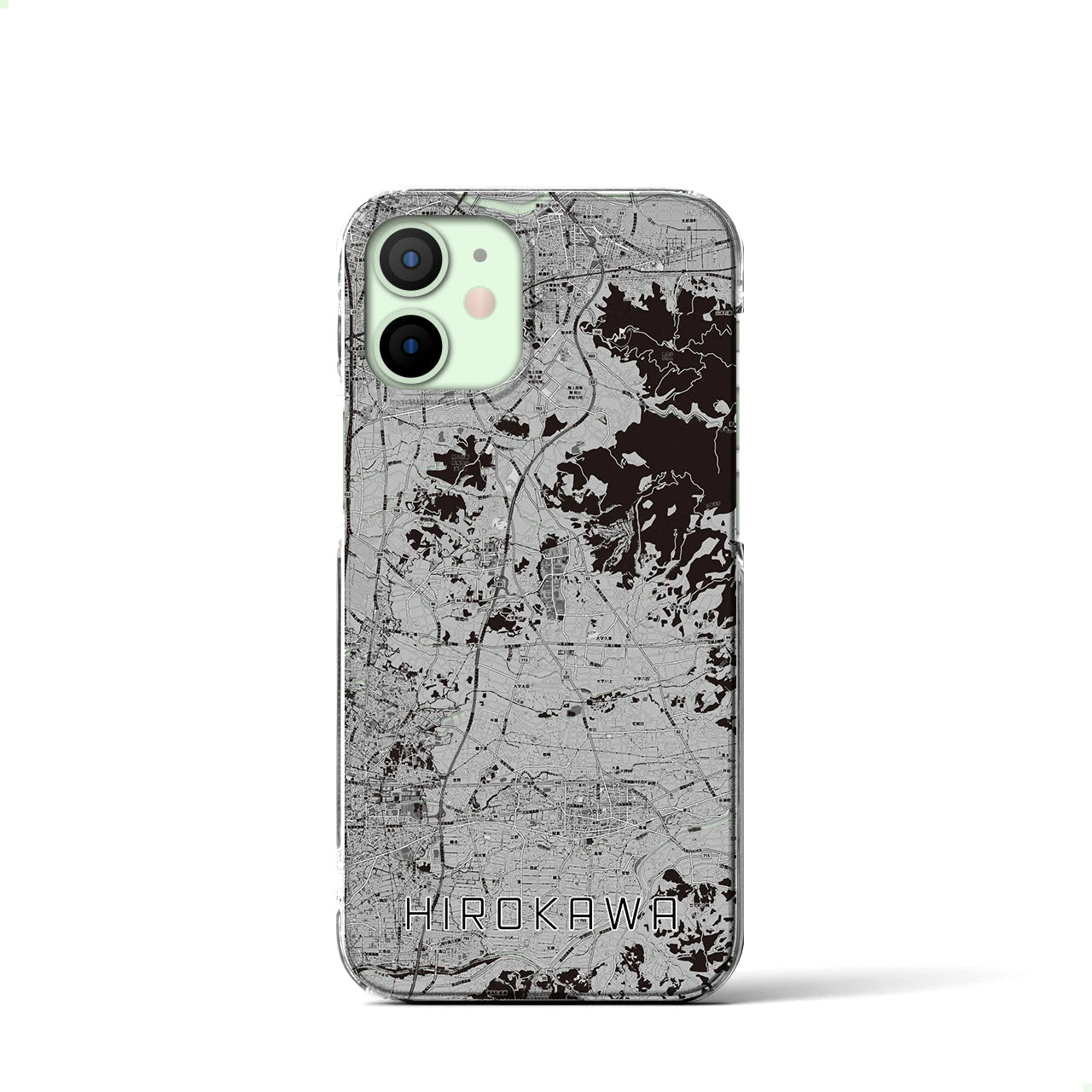 【広川(福岡県)】地図柄iPhoneケース(クリアタイプ)