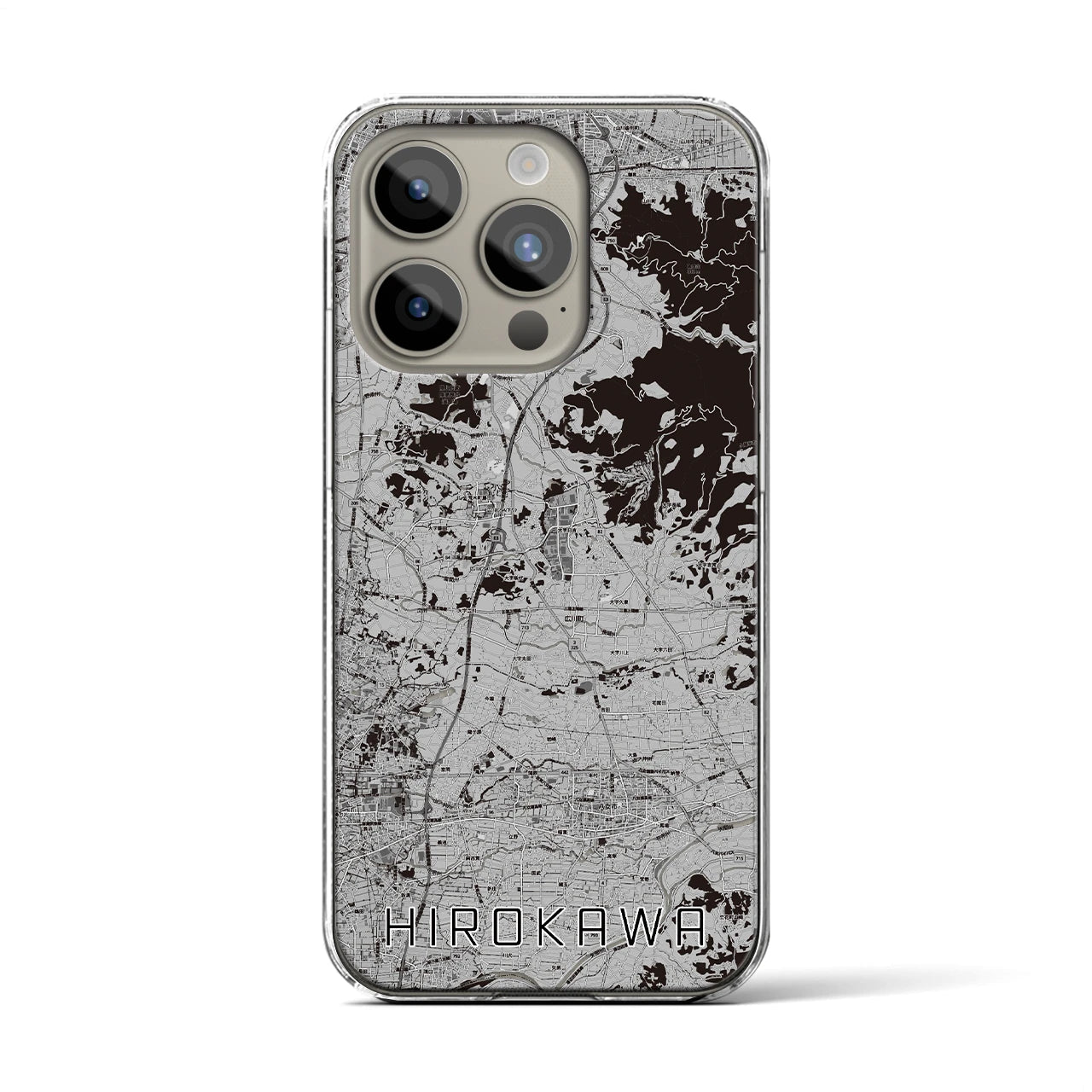 【広川(福岡県)】地図柄iPhoneケース(クリアタイプ)