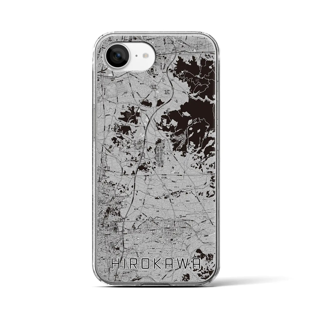 【広川(福岡県)】地図柄iPhoneケース(クリアタイプ)