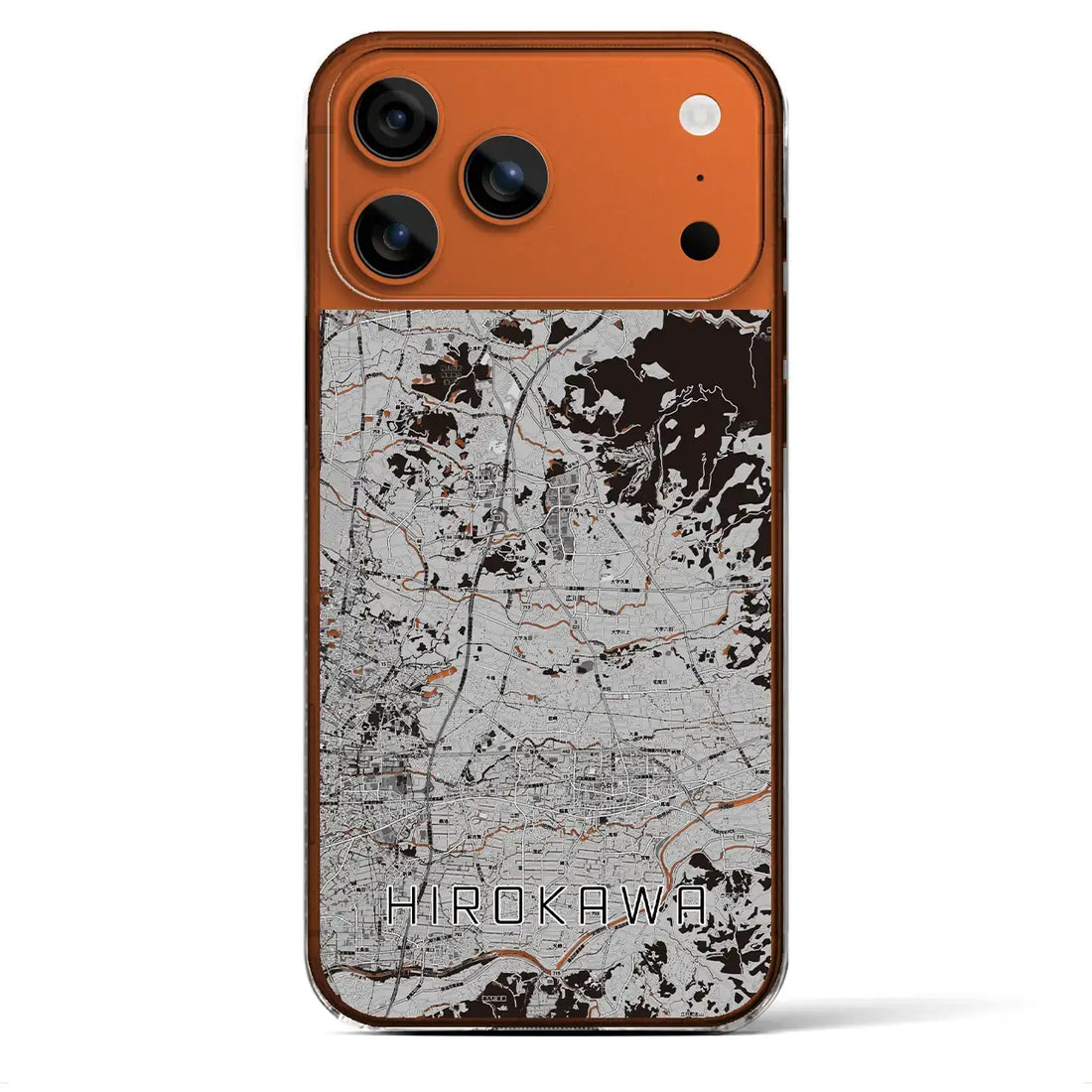 【広川(福岡県)】地図柄iPhoneケース(クリアタイプ)