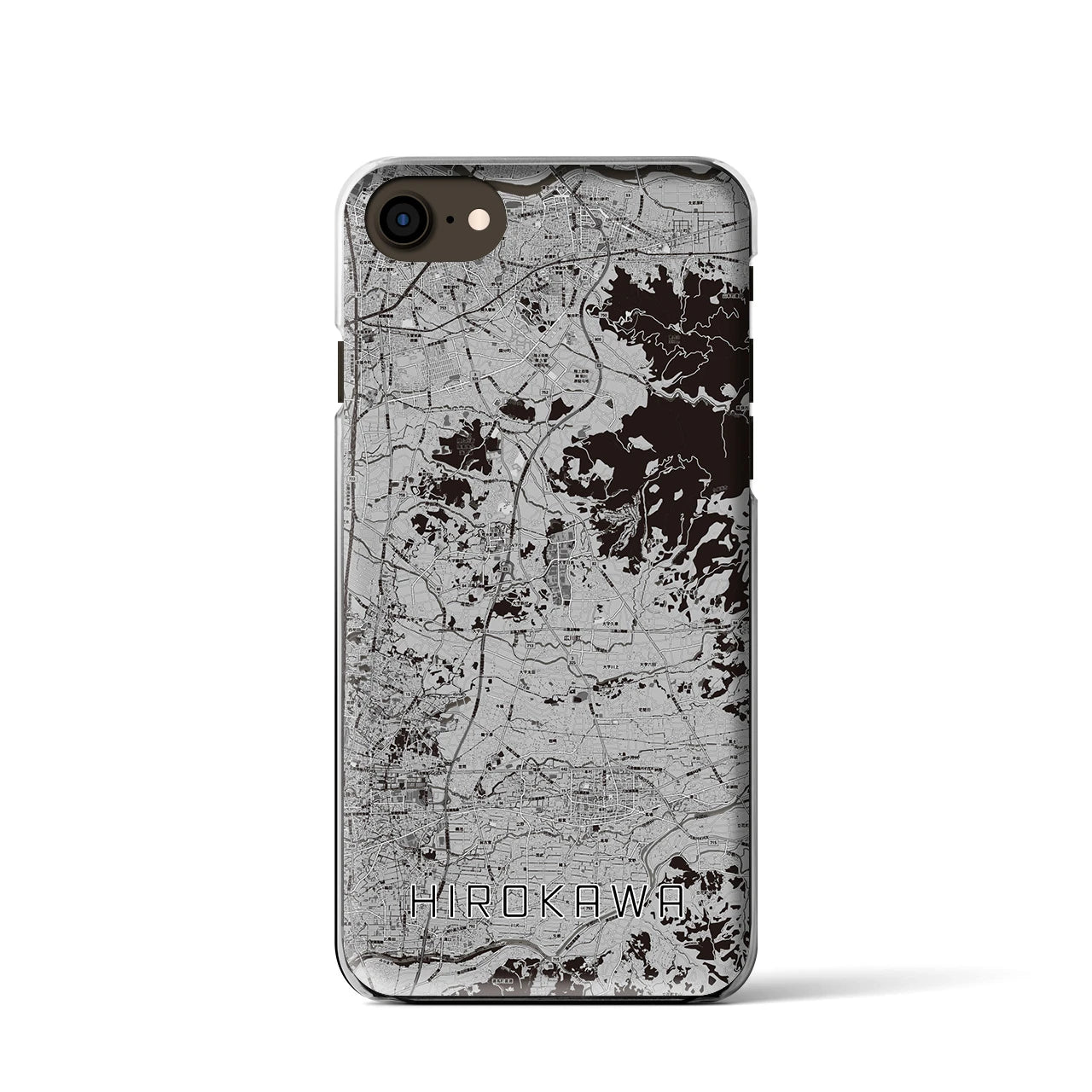 【広川(福岡県)】地図柄iPhoneケース(クリアタイプ)
