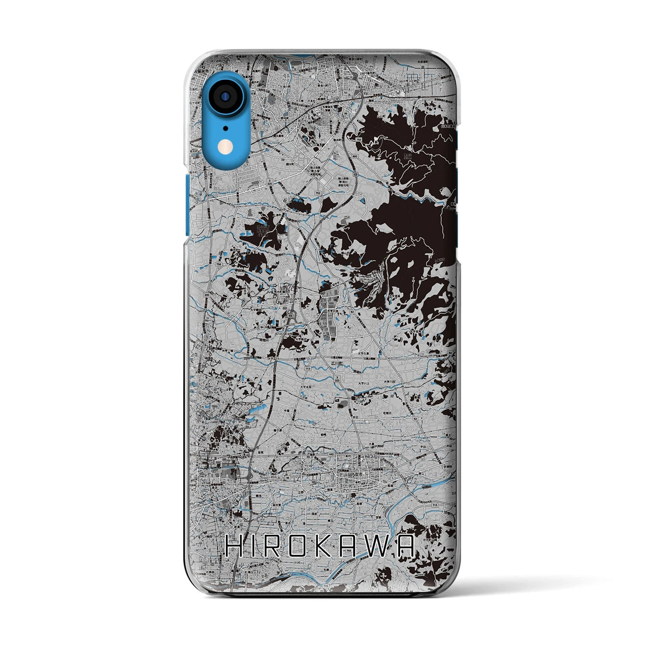 【広川(福岡県)】地図柄iPhoneケース(クリアタイプ)