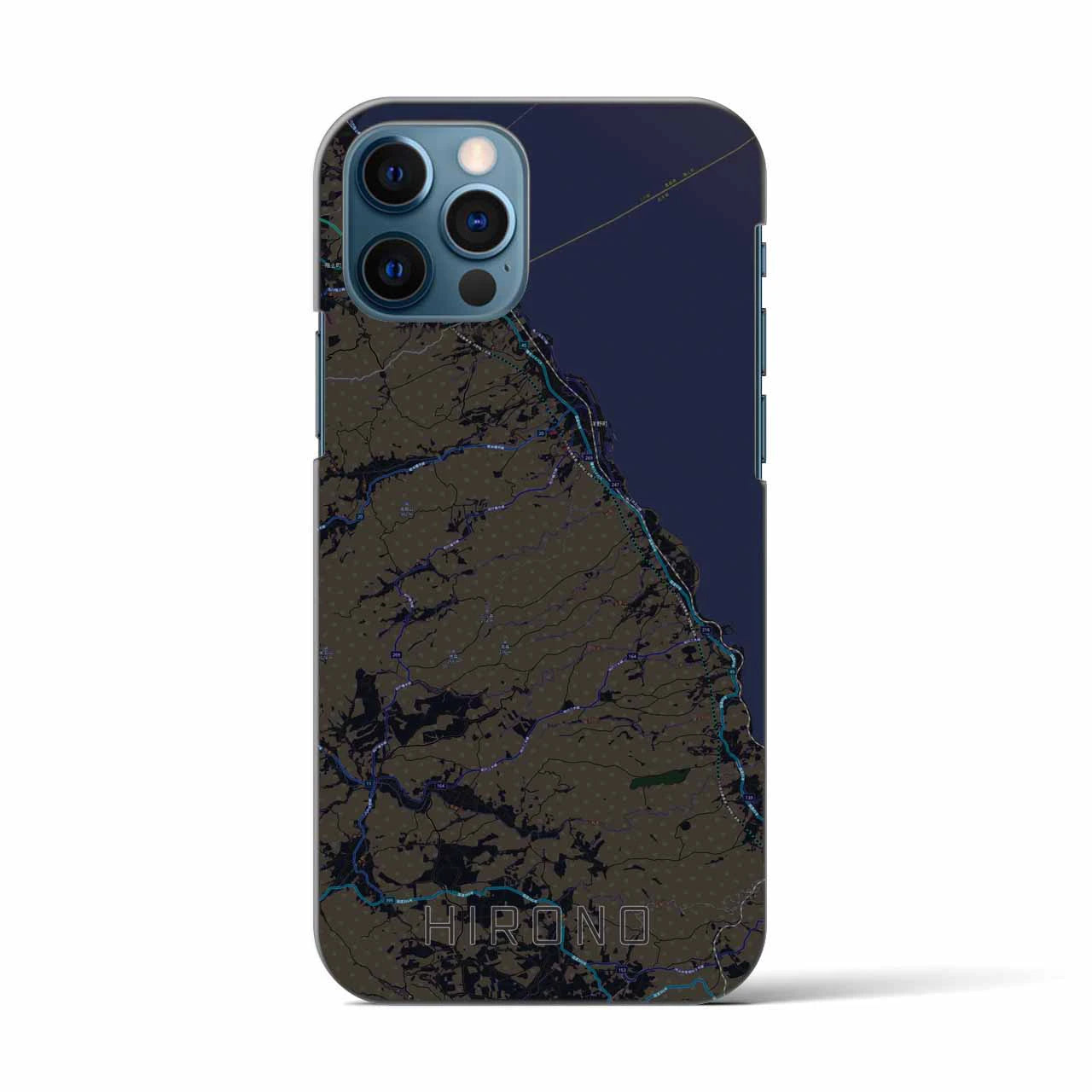 【洋野(岩手県)】地図柄iPhoneケース(バックカバータイプ)