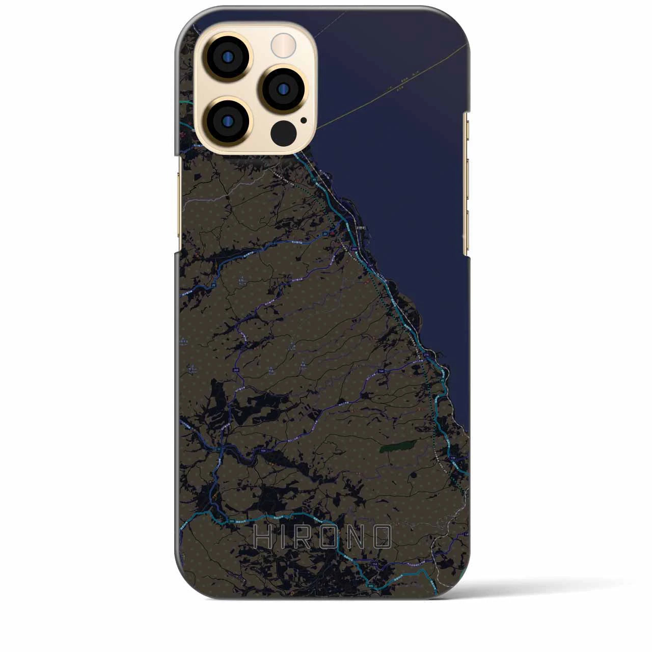 【洋野(岩手県)】地図柄iPhoneケース(バックカバータイプ)