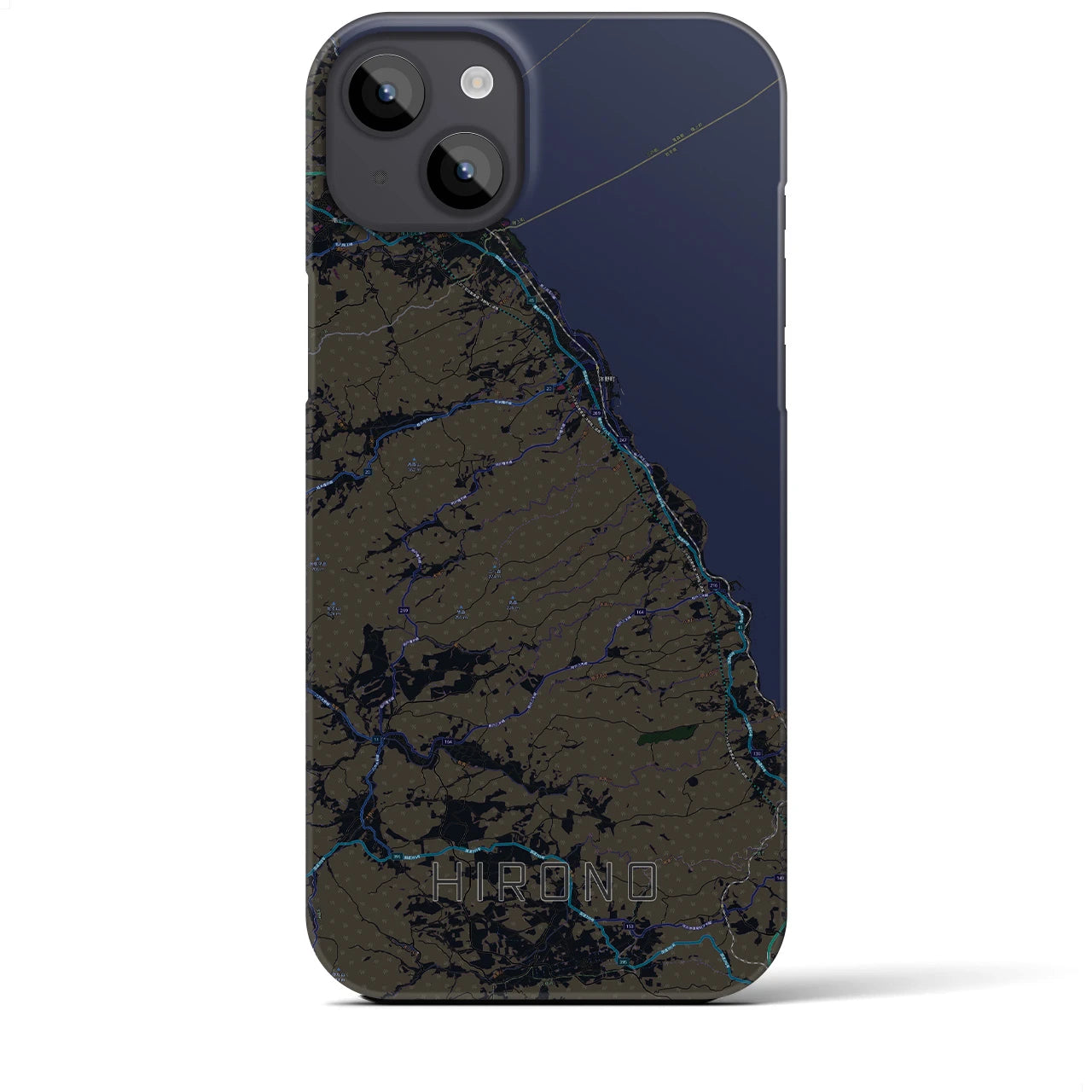 【洋野(岩手県)】地図柄iPhoneケース(バックカバータイプ)