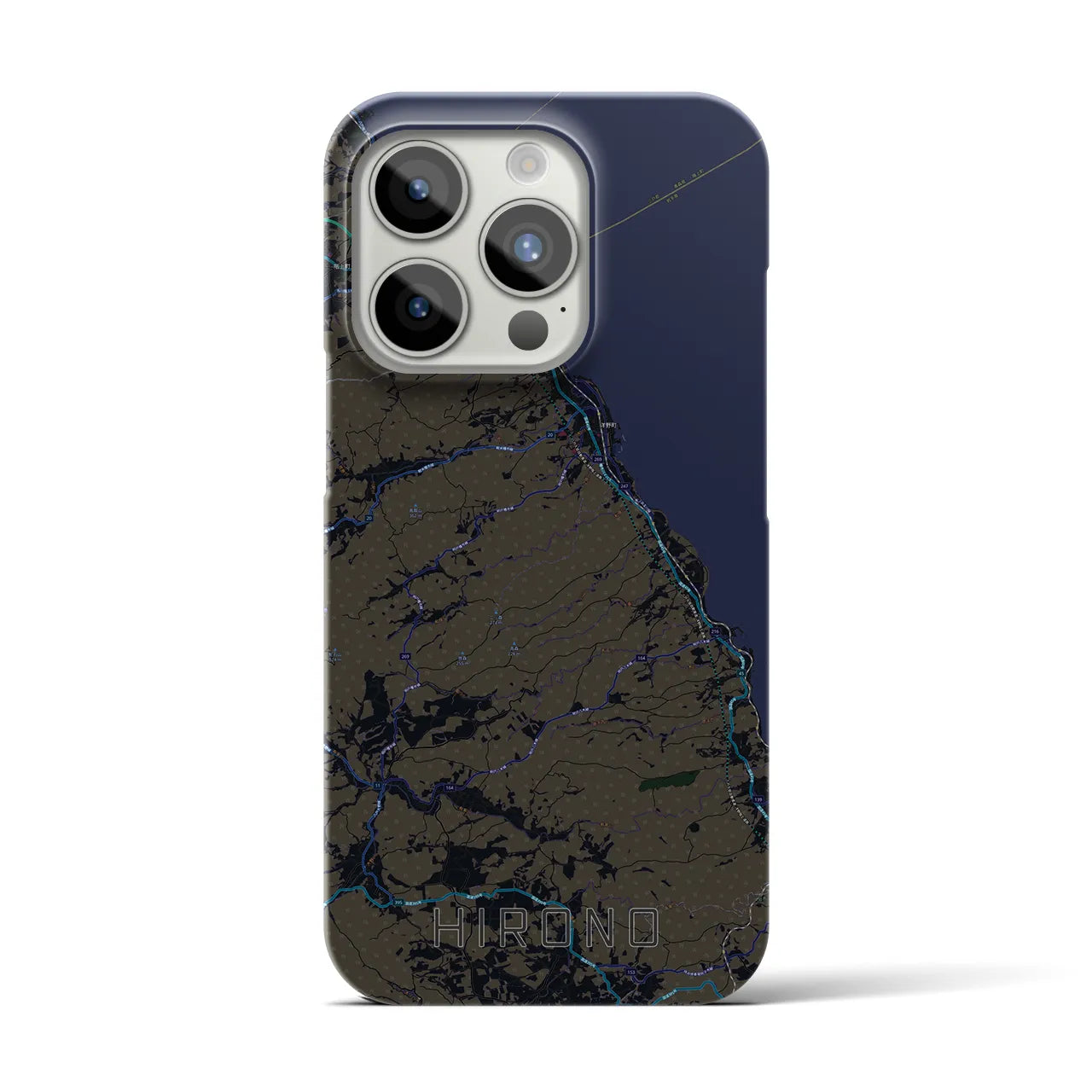 【洋野(岩手県)】地図柄iPhoneケース(バックカバータイプ)