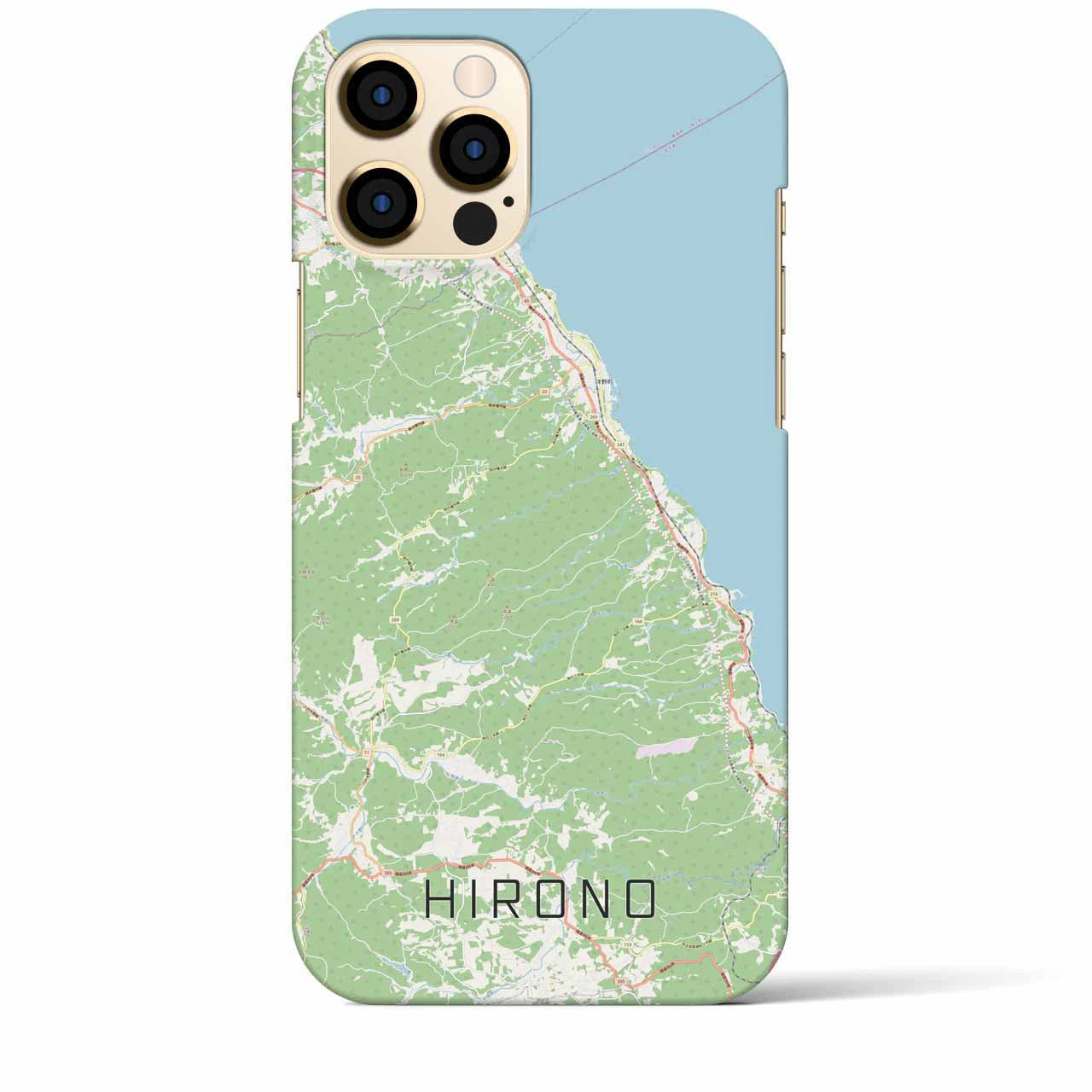 【洋野(岩手県)】地図柄iPhoneケース(バックカバータイプ)