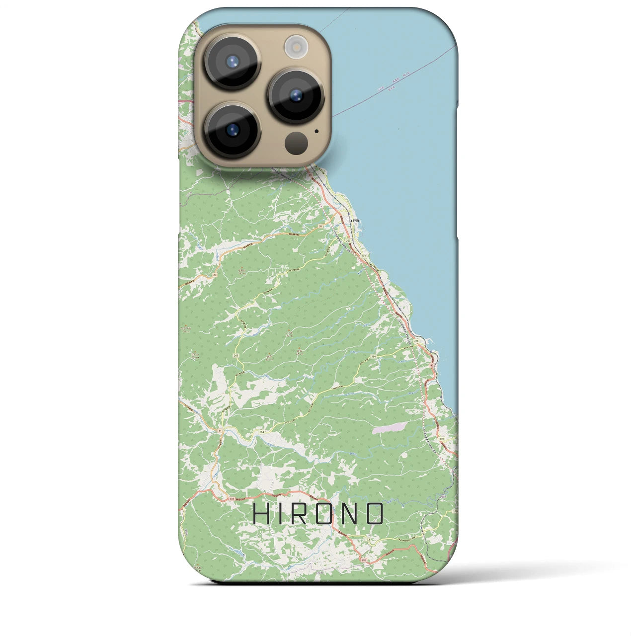 【洋野(岩手県)】地図柄iPhoneケース(バックカバータイプ)