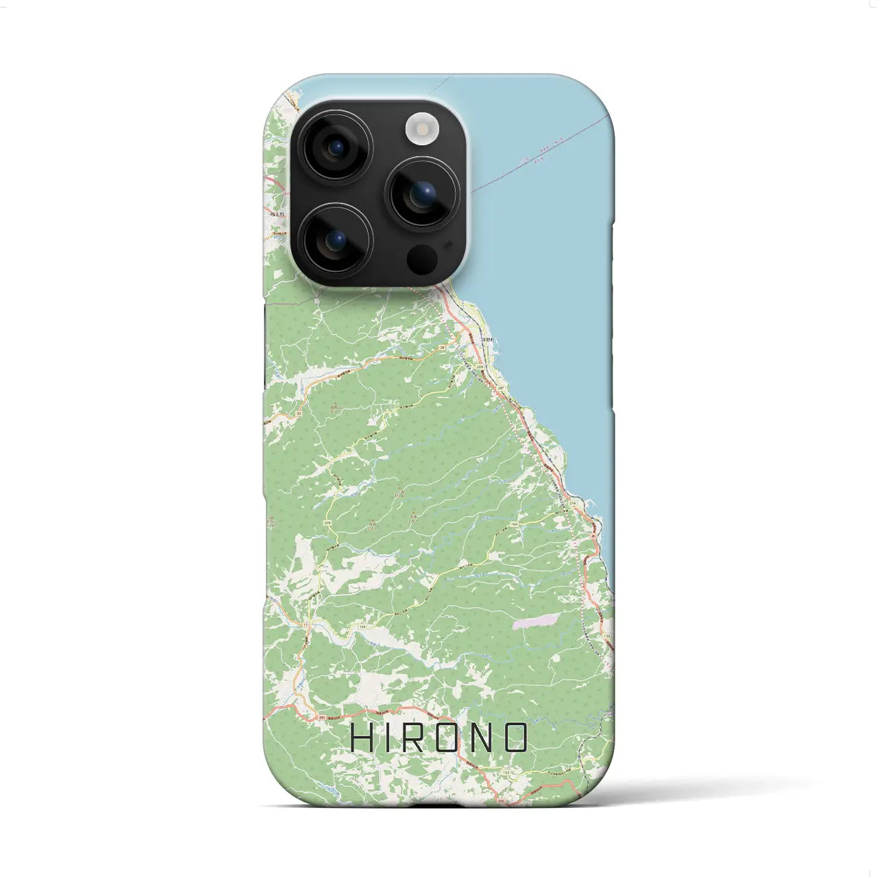 【洋野(岩手県)】地図柄iPhoneケース(バックカバータイプ)