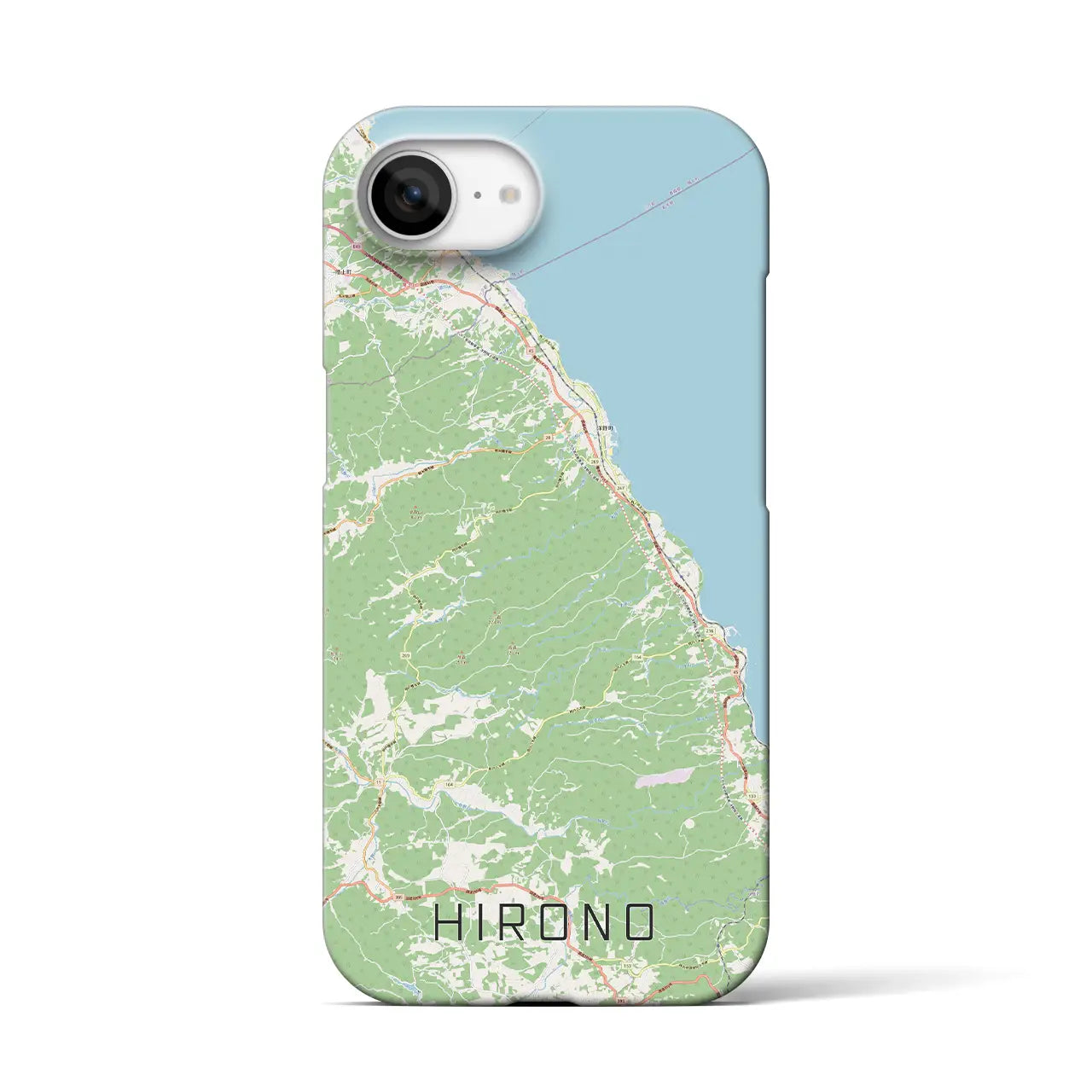 【洋野(岩手県)】地図柄iPhoneケース(バックカバータイプ)