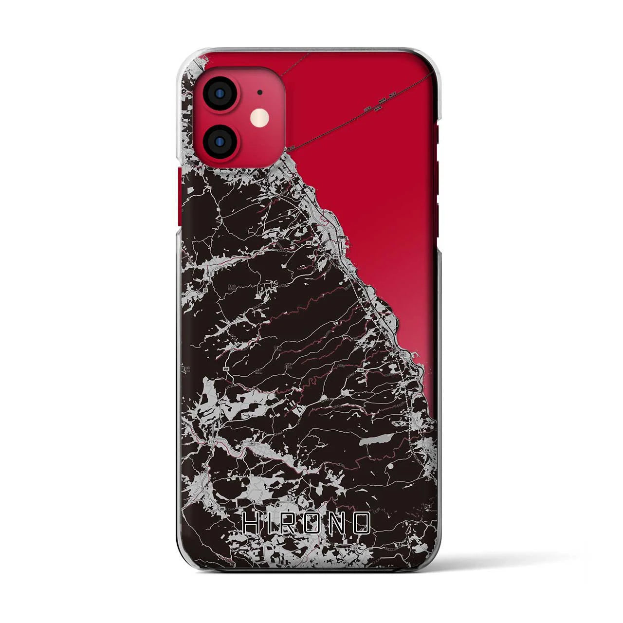 【洋野(岩手県)】地図柄iPhoneケース(クリアタイプ)