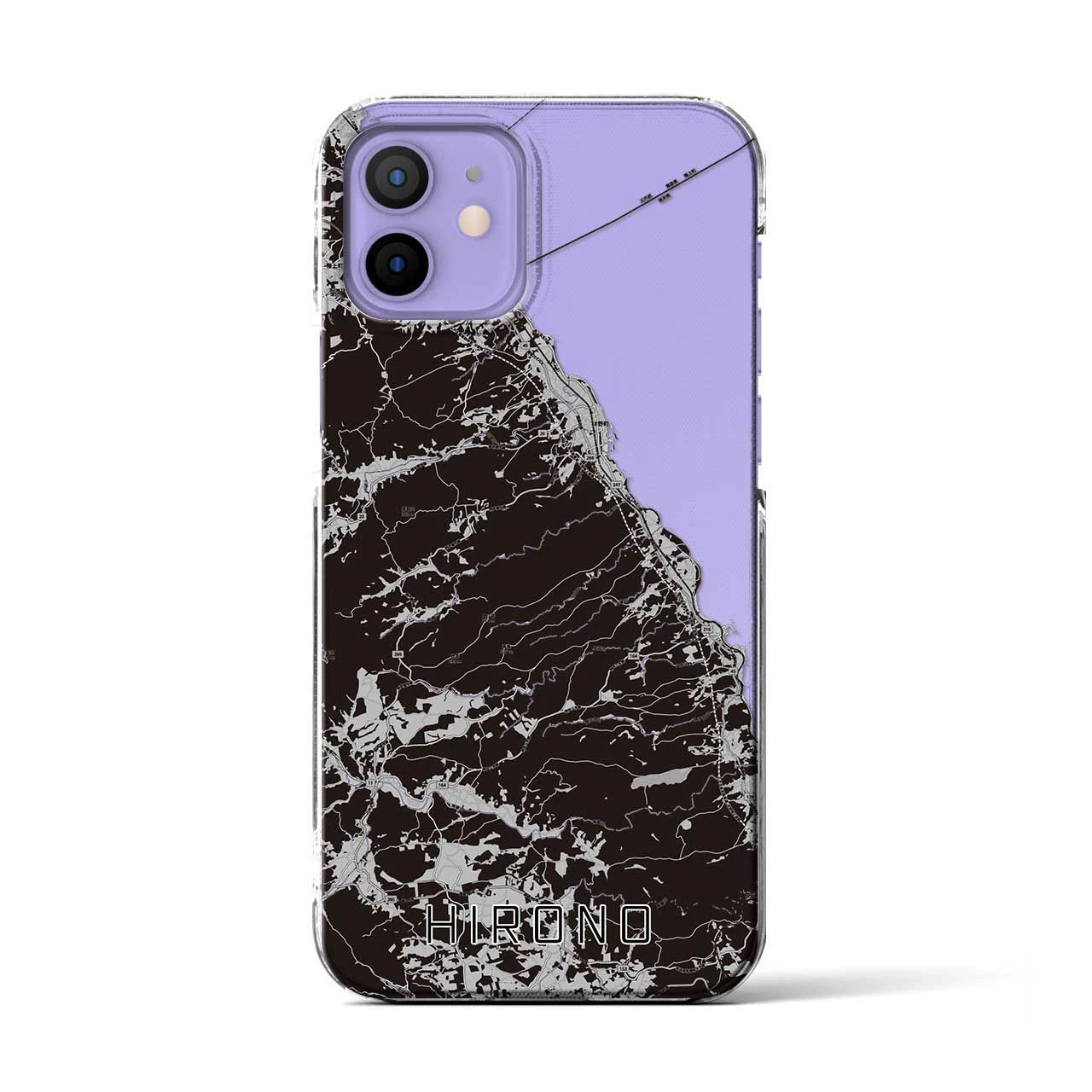 【洋野(岩手県)】地図柄iPhoneケース(クリアタイプ)