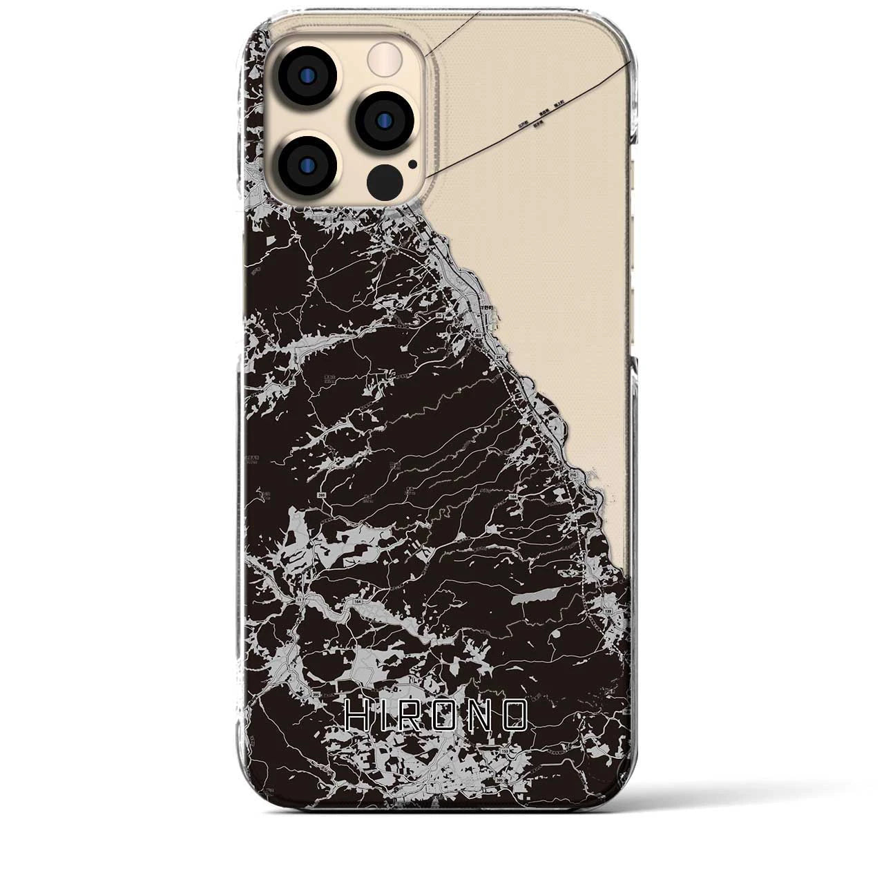 【洋野(岩手県)】地図柄iPhoneケース(クリアタイプ)