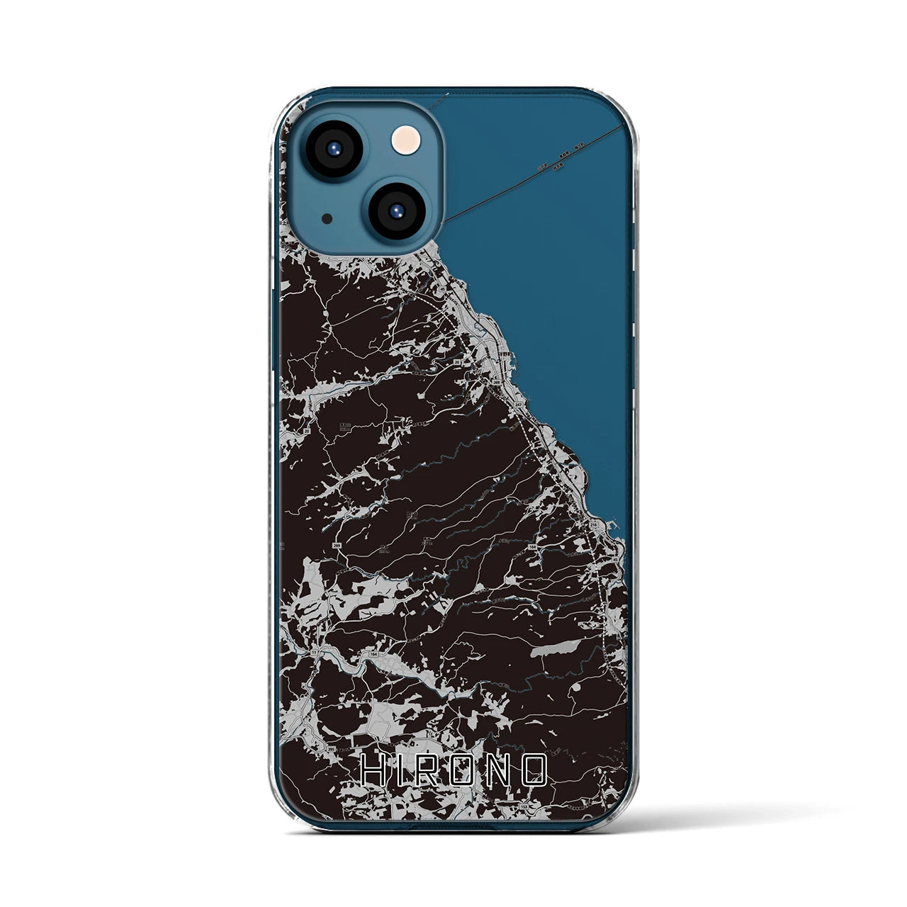 【洋野(岩手県)】地図柄iPhoneケース(クリアタイプ)