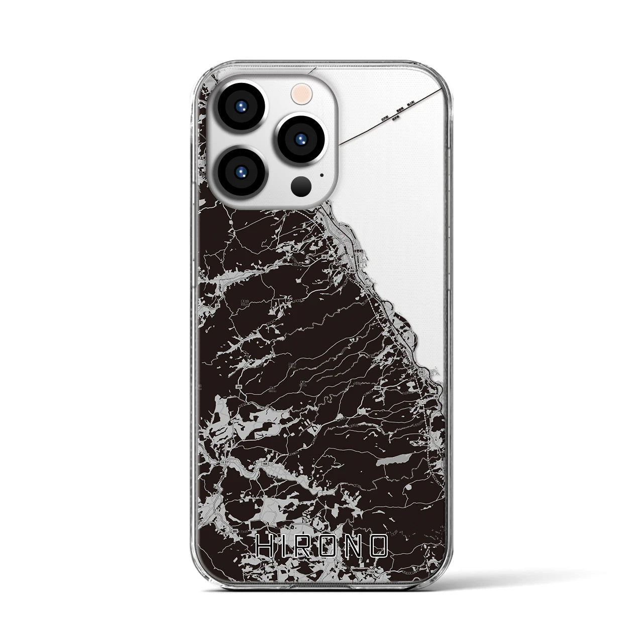 【洋野(岩手県)】地図柄iPhoneケース(クリアタイプ)