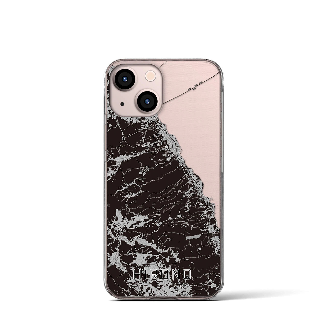 【洋野(岩手県)】地図柄iPhoneケース(クリアタイプ)