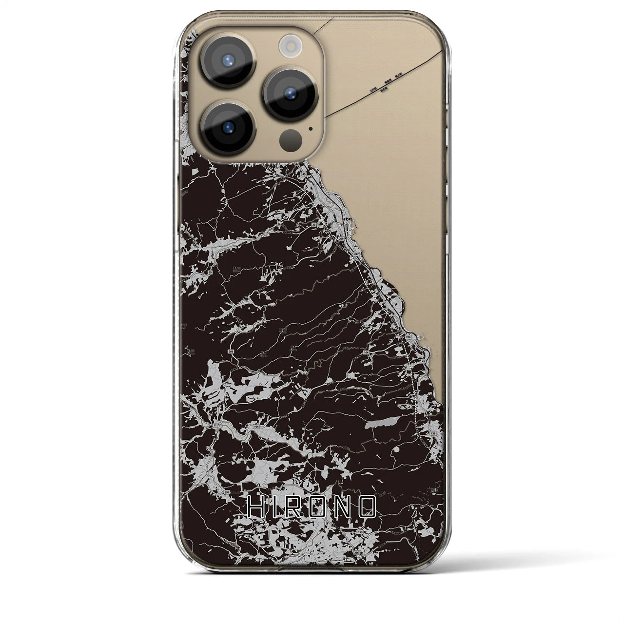 【洋野(岩手県)】地図柄iPhoneケース(クリアタイプ)