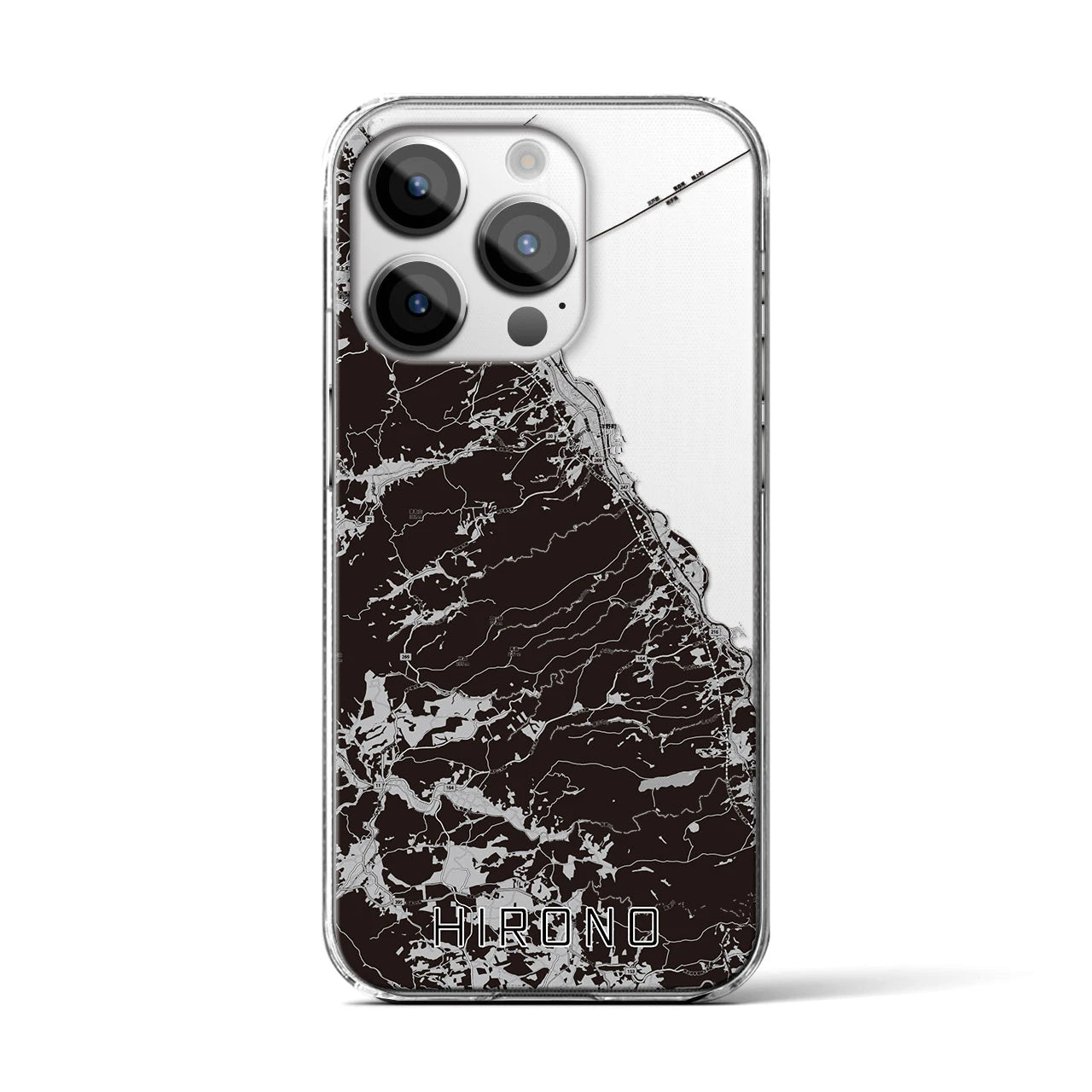 【洋野(岩手県)】地図柄iPhoneケース(クリアタイプ)