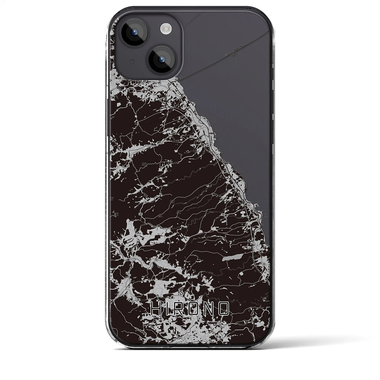 【洋野(岩手県)】地図柄iPhoneケース(クリアタイプ)