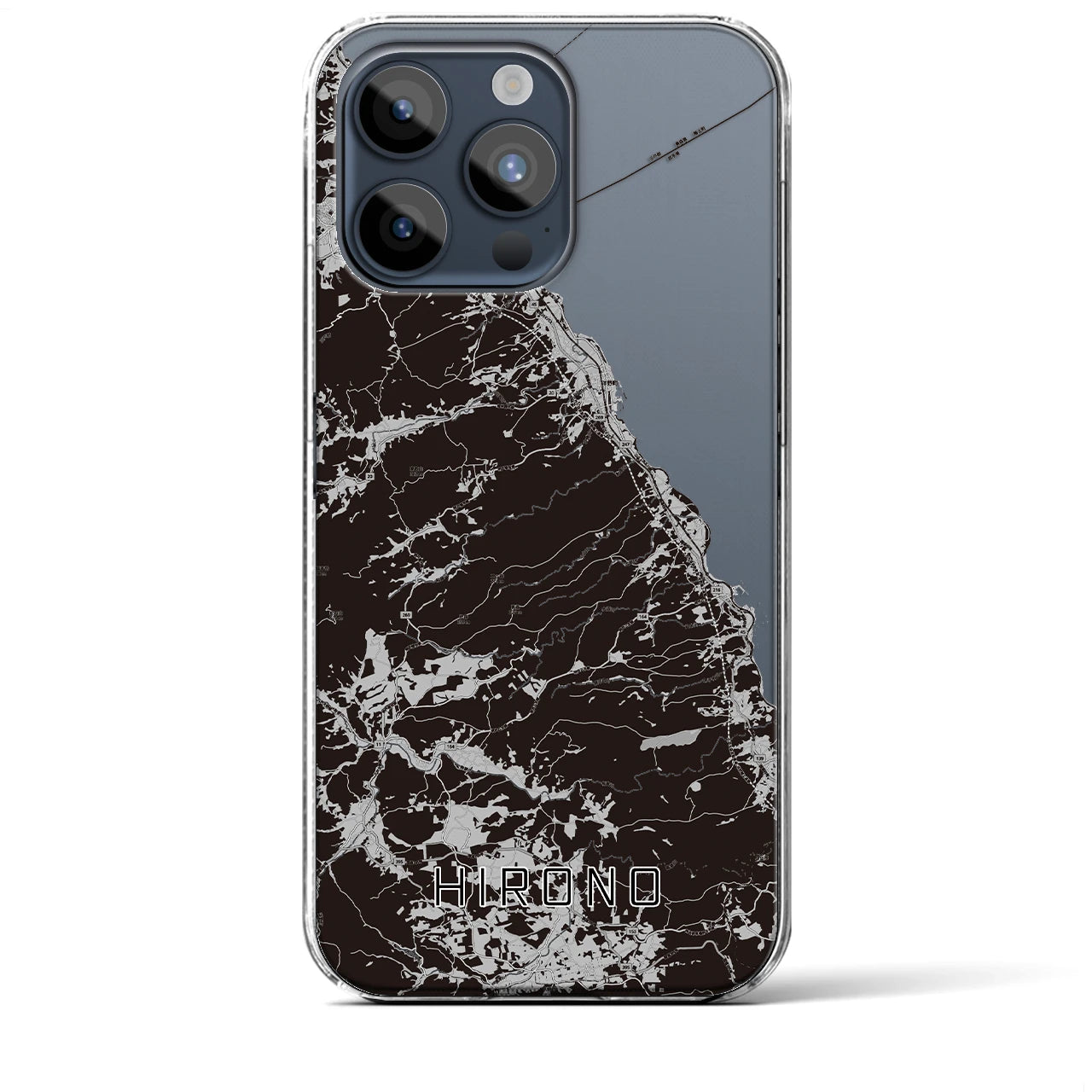 【洋野(岩手県)】地図柄iPhoneケース(クリアタイプ)