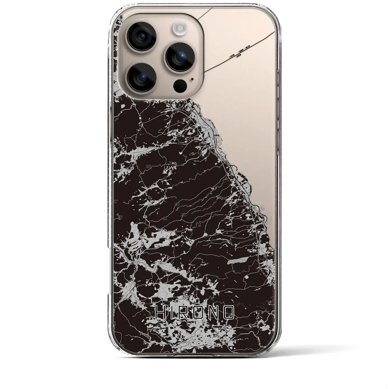 【洋野(岩手県)】地図柄iPhoneケース(クリアタイプ)