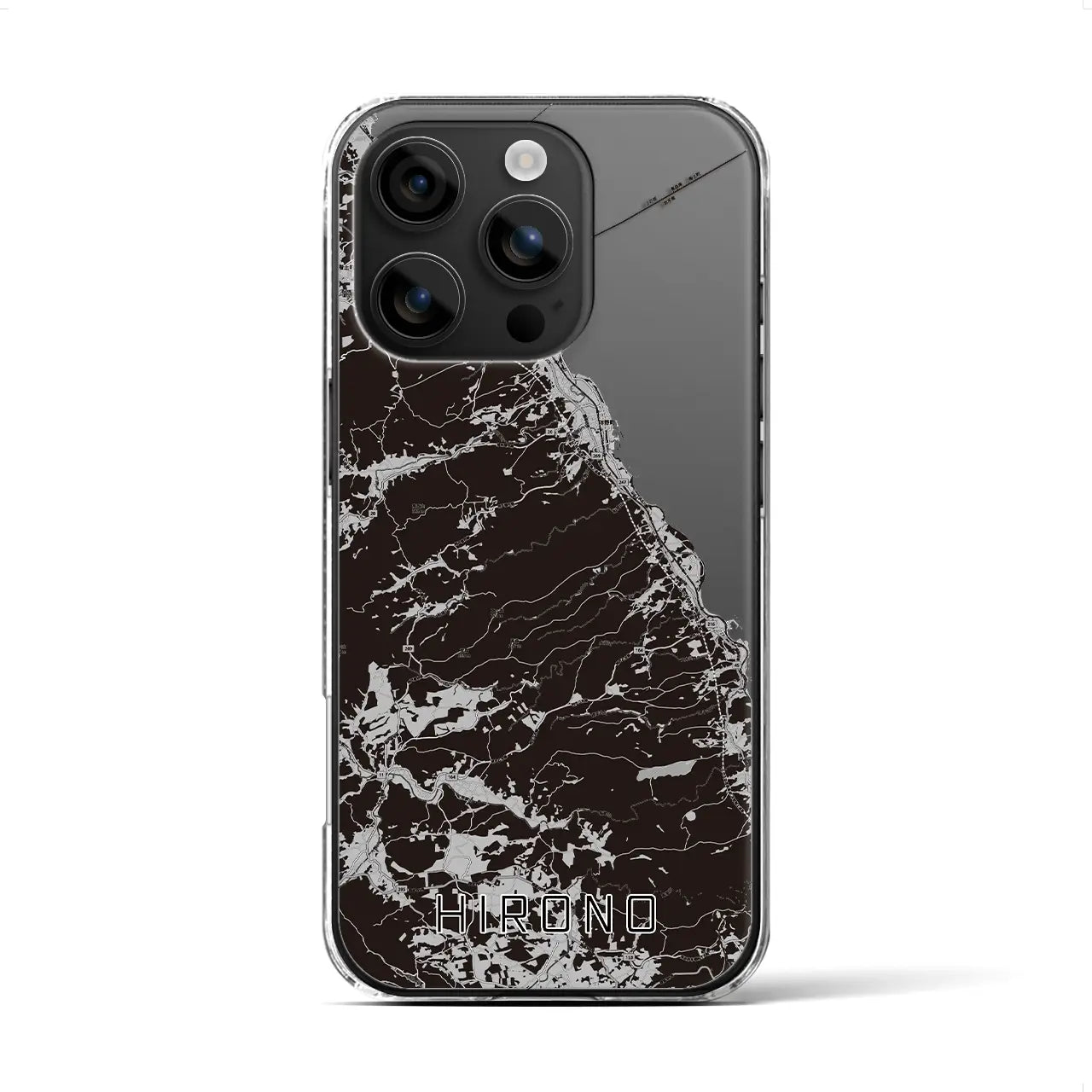 【洋野(岩手県)】地図柄iPhoneケース(クリアタイプ)