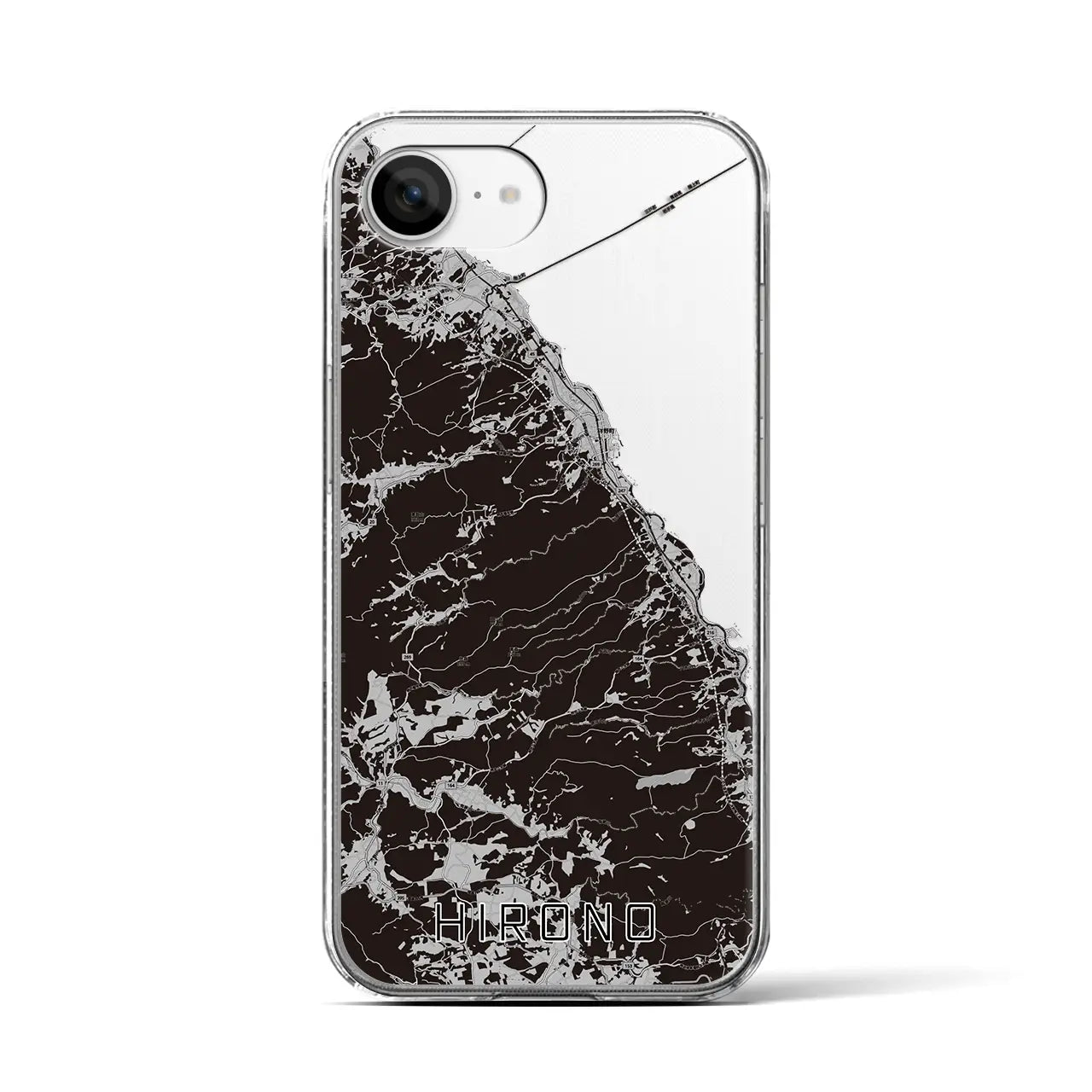 【洋野(岩手県)】地図柄iPhoneケース(クリアタイプ)