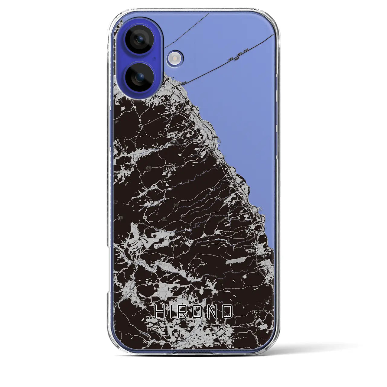 【洋野(岩手県)】地図柄iPhoneケース(クリアタイプ)