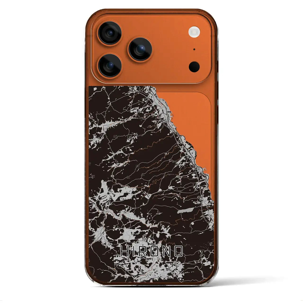 【洋野(岩手県)】地図柄iPhoneケース(クリアタイプ)