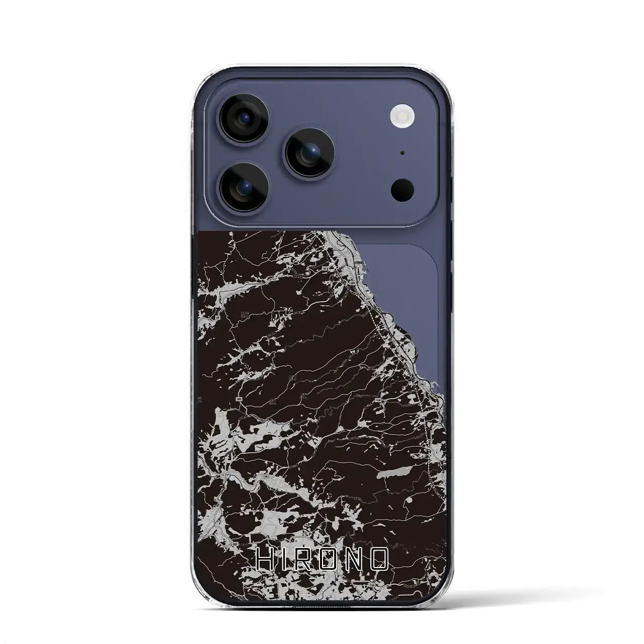 【洋野(岩手県)】地図柄iPhoneケース(クリアタイプ)