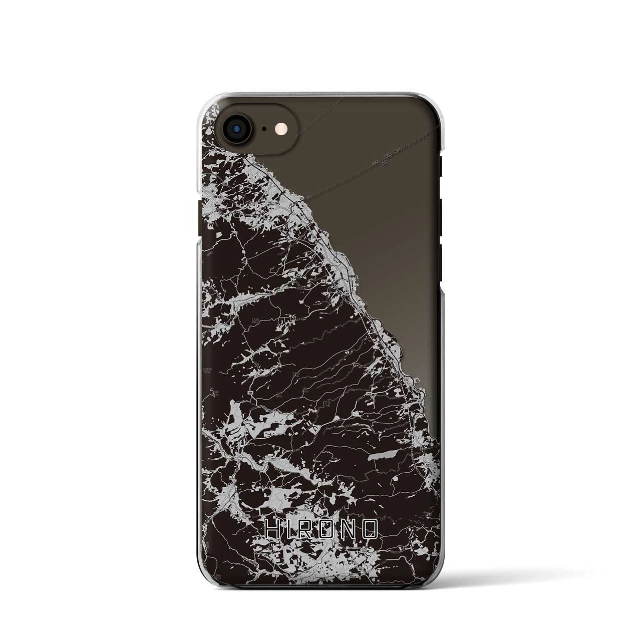 【洋野(岩手県)】地図柄iPhoneケース(クリアタイプ)