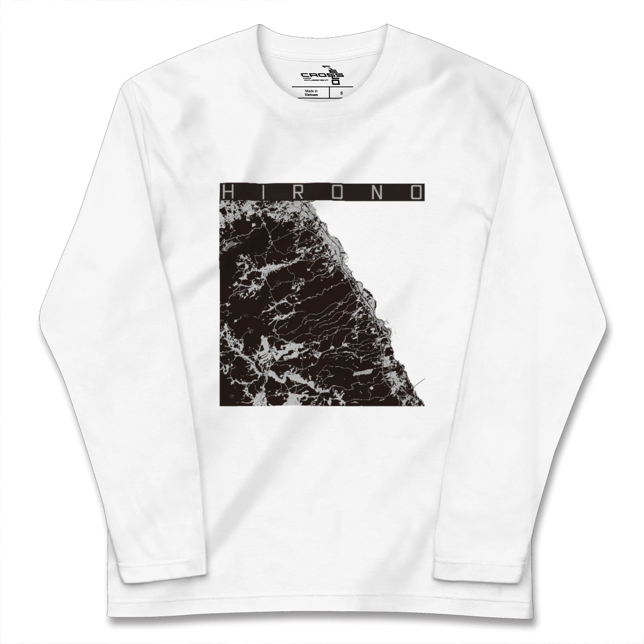 【洋野(岩手県)】地図柄ロングスリーブTシャツ