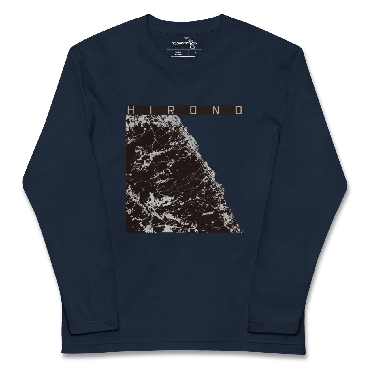 【洋野(岩手県)】地図柄ロングスリーブTシャツ