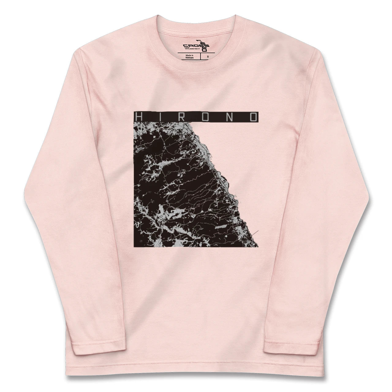 【洋野(岩手県)】地図柄ロングスリーブTシャツ