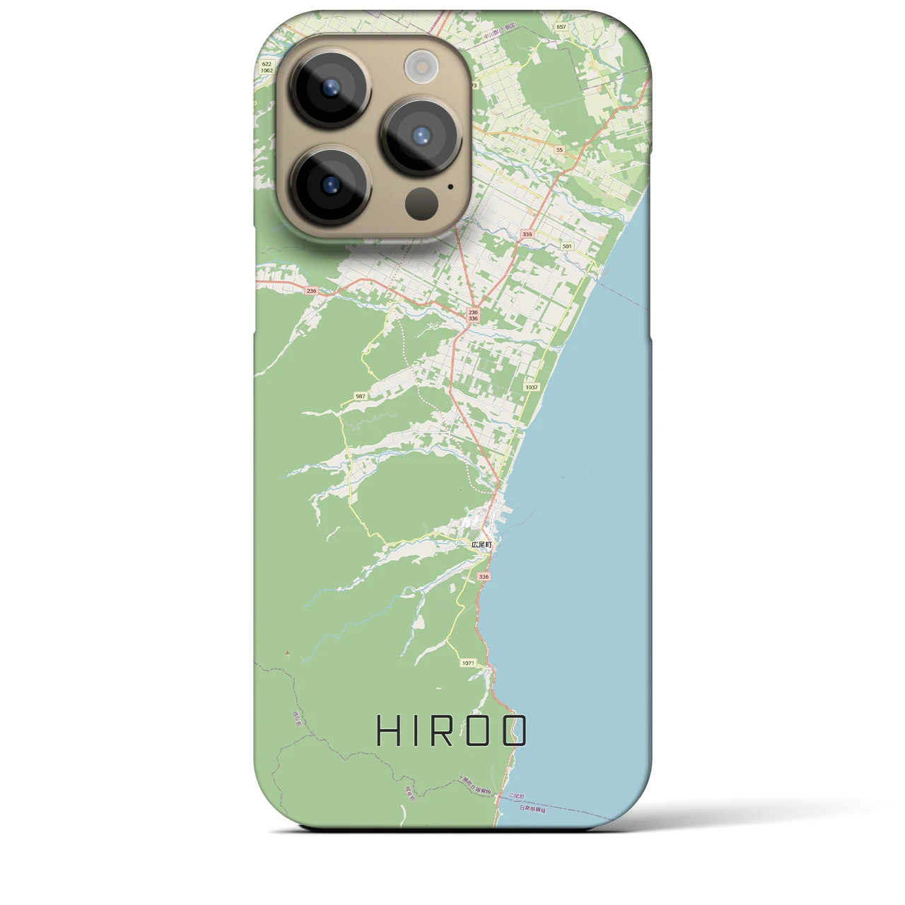 【広尾(北海道)】地図柄iPhoneケース(バックカバータイプ)