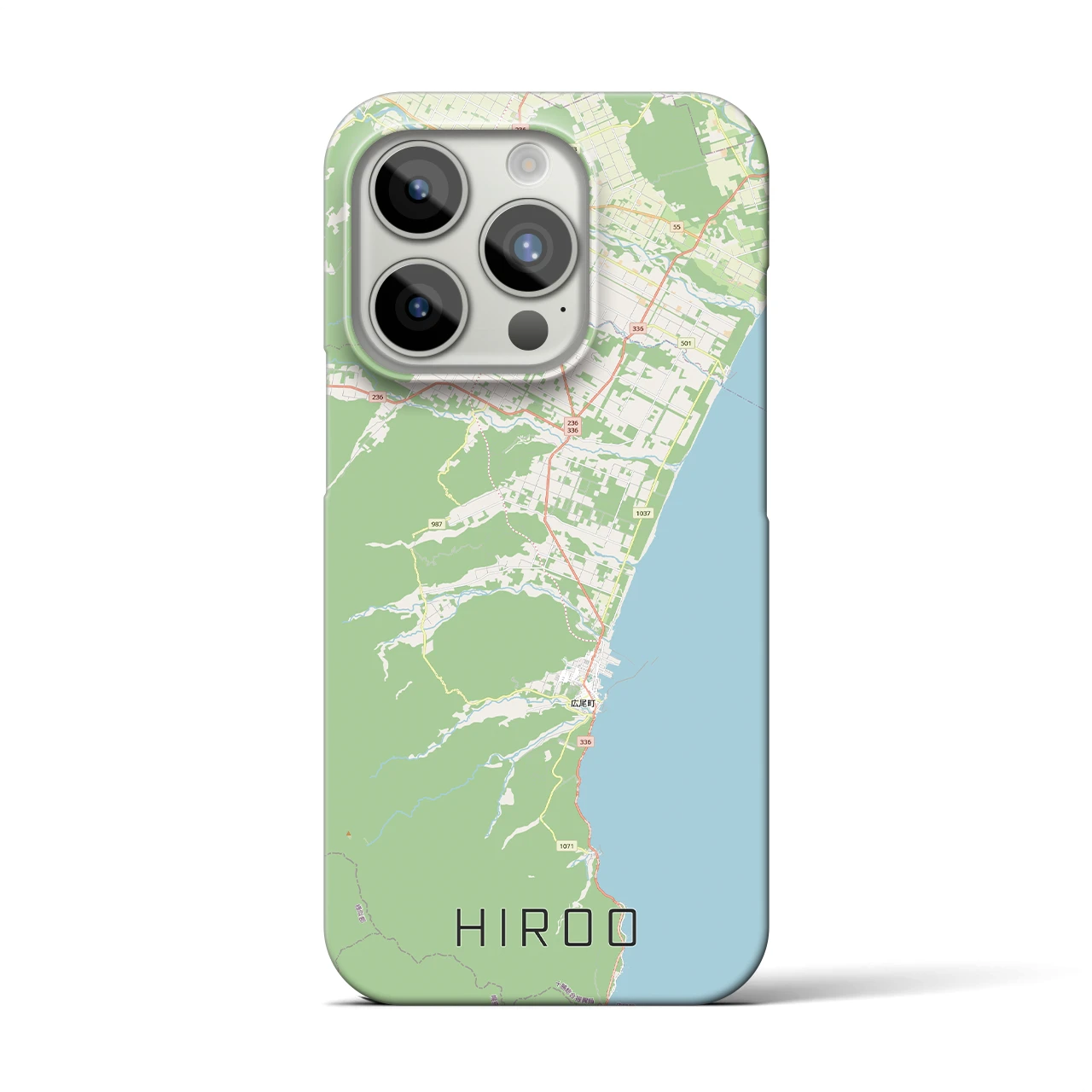 【広尾(北海道)】地図柄iPhoneケース(バックカバータイプ)