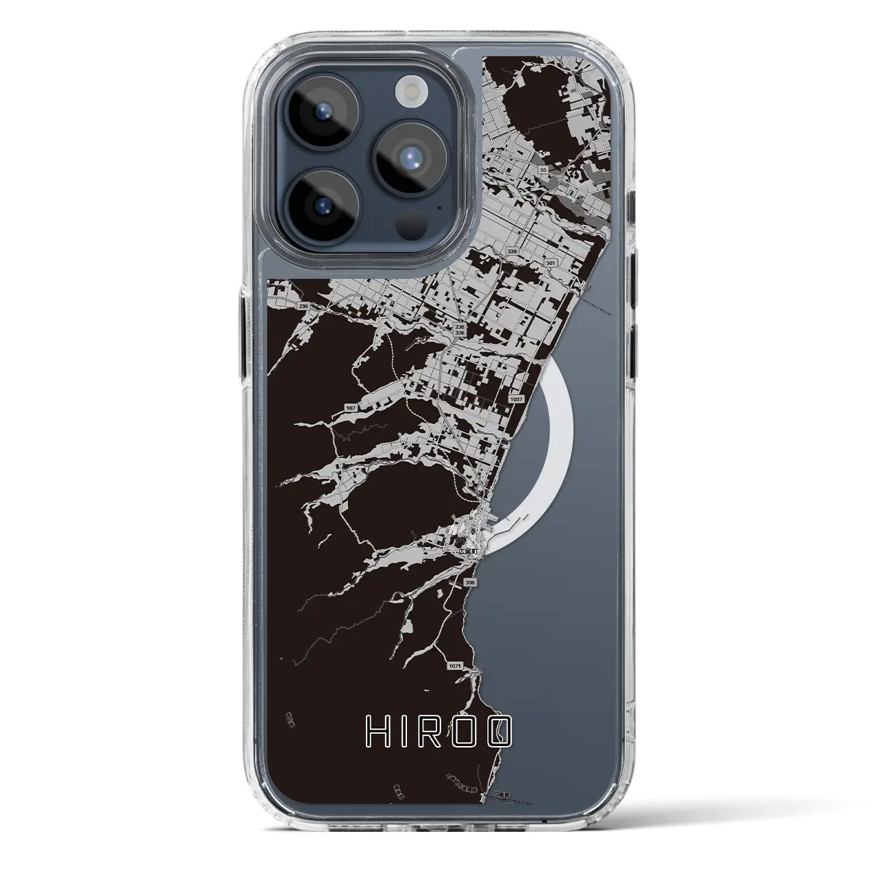 【広尾(北海道)】地図柄iPhoneケース(MagSafeタイプ)