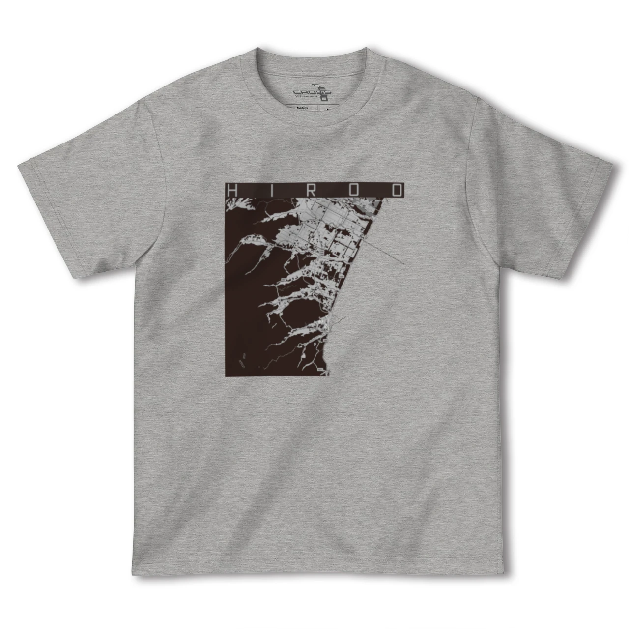 【広尾(北海道)(北海道)】地図柄ヘビーウェイトTシャツ