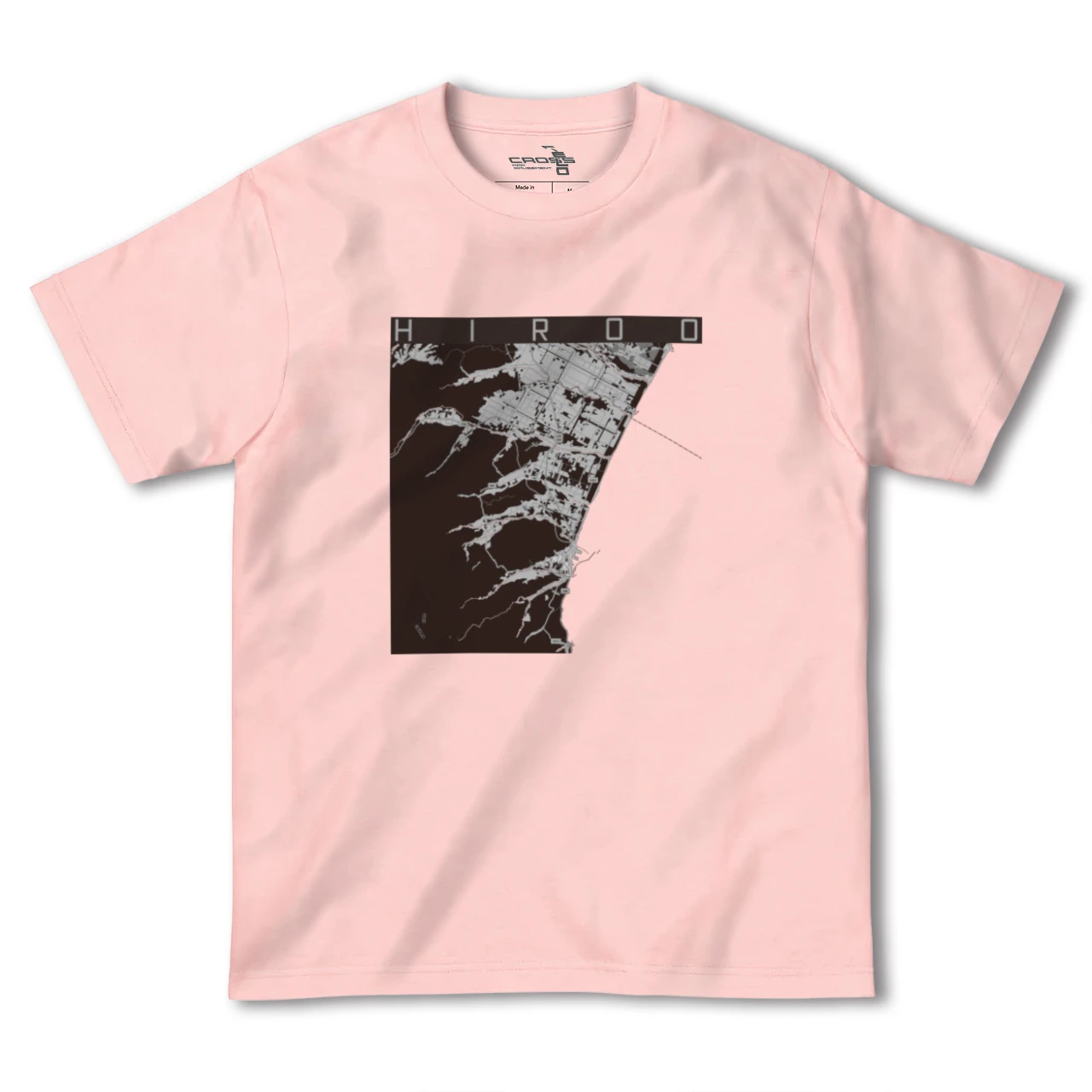 【広尾(北海道)(北海道)】地図柄ヘビーウェイトTシャツ