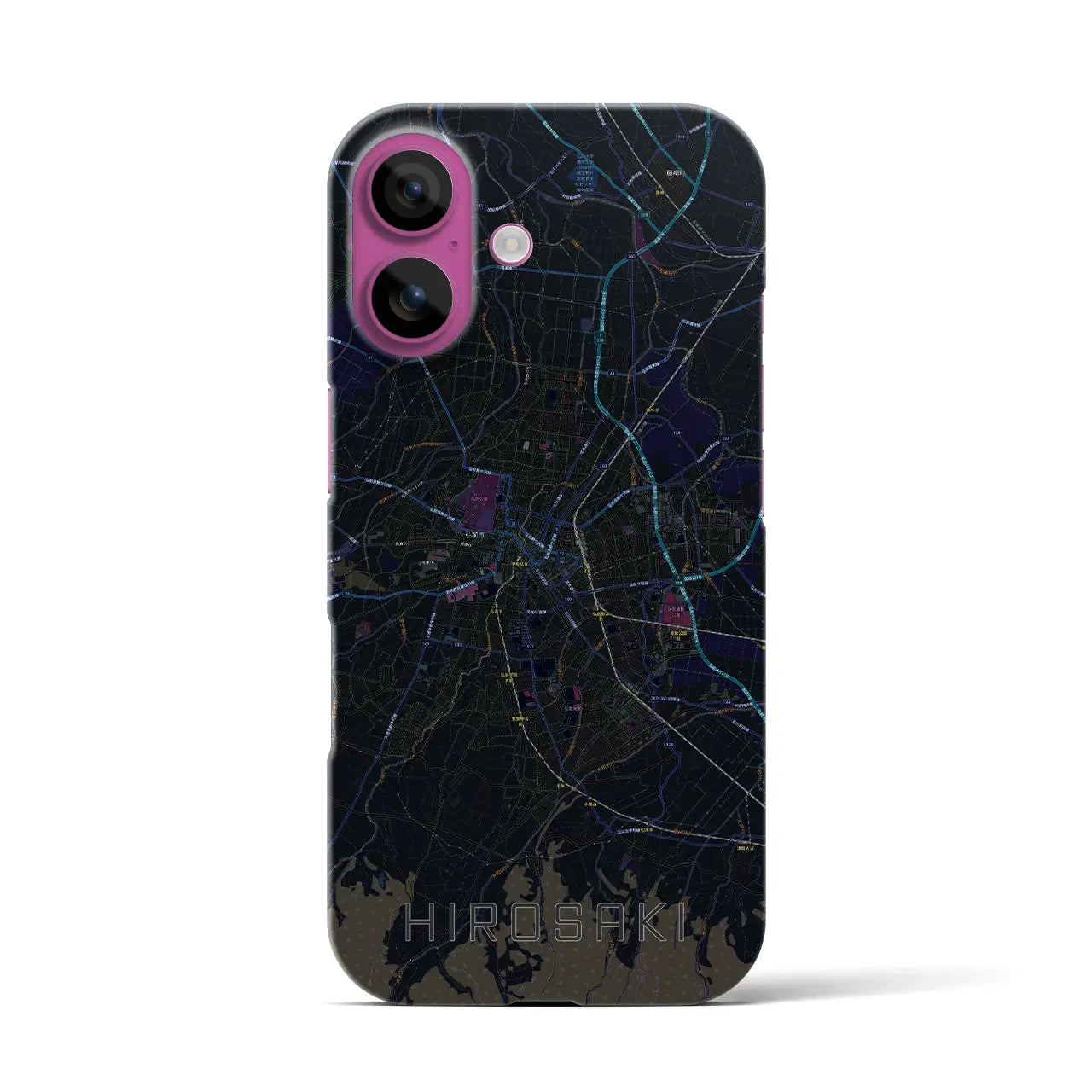 【弘前(青森県)】地図柄iPhoneケース(バックカバータイプ)