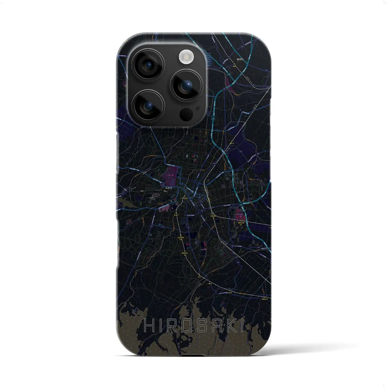 【弘前(青森県)】地図柄iPhoneケース(バックカバータイプ)