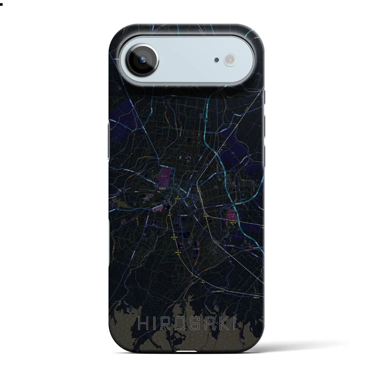 【弘前(青森県)】地図柄iPhoneケース(バックカバータイプ)