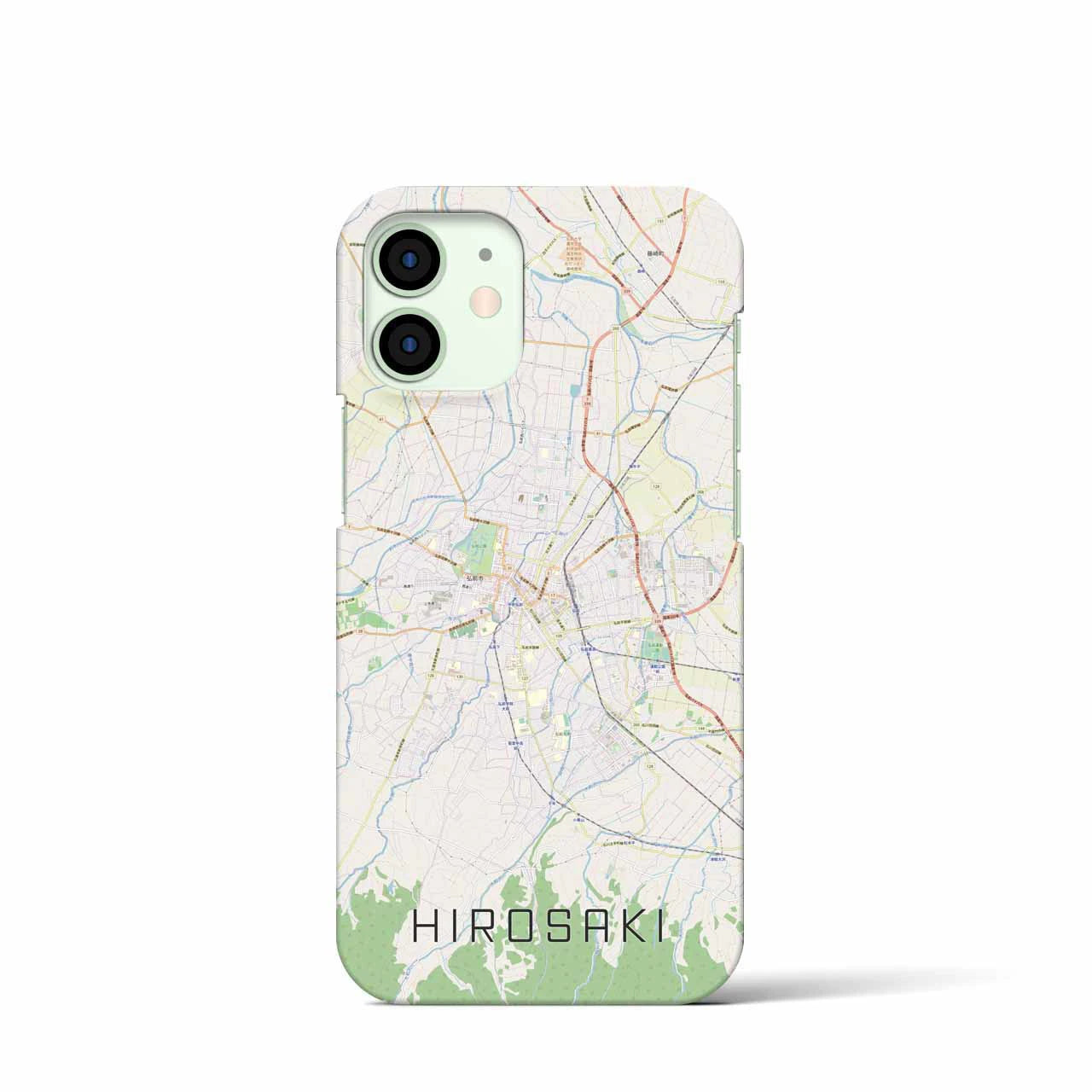 【弘前(青森県)】地図柄iPhoneケース(バックカバータイプ)