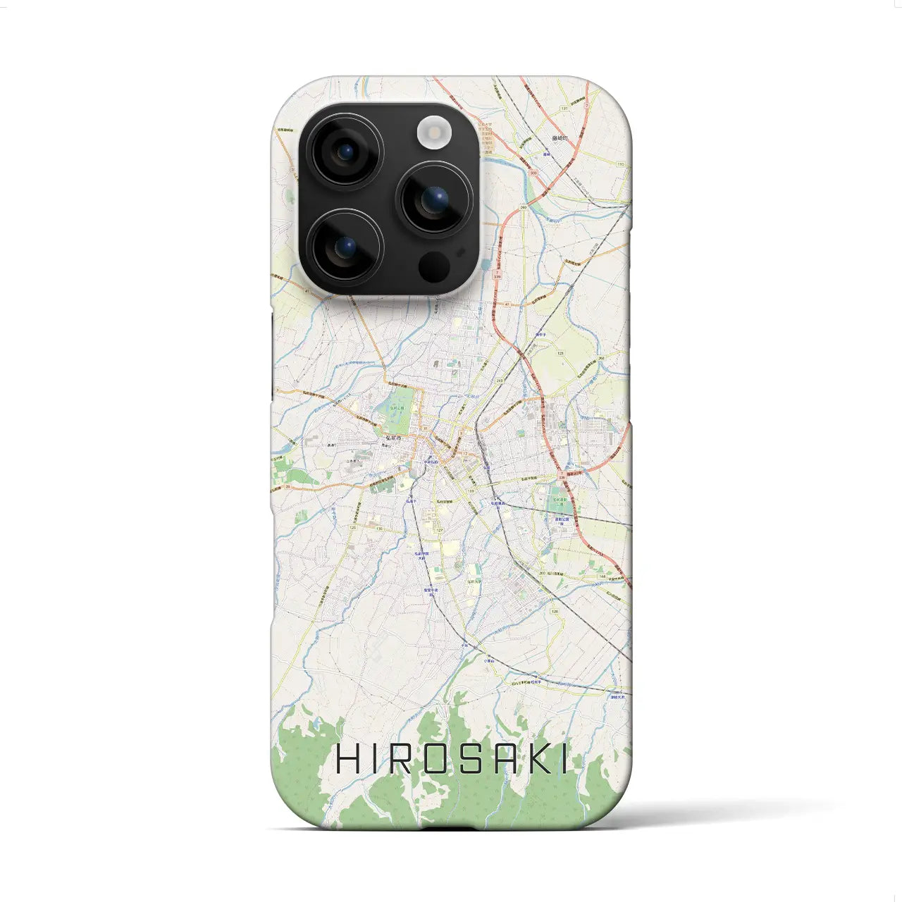 【弘前(青森県)】地図柄iPhoneケース(バックカバータイプ)