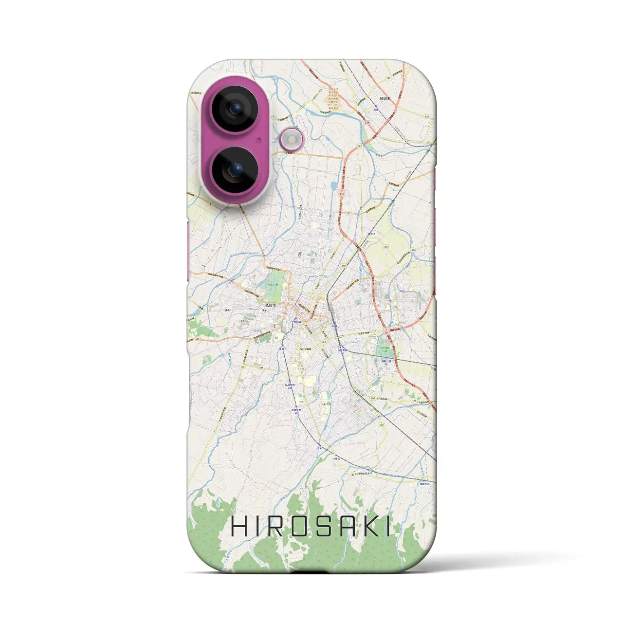 【弘前(青森県)】地図柄iPhoneケース(バックカバータイプ)