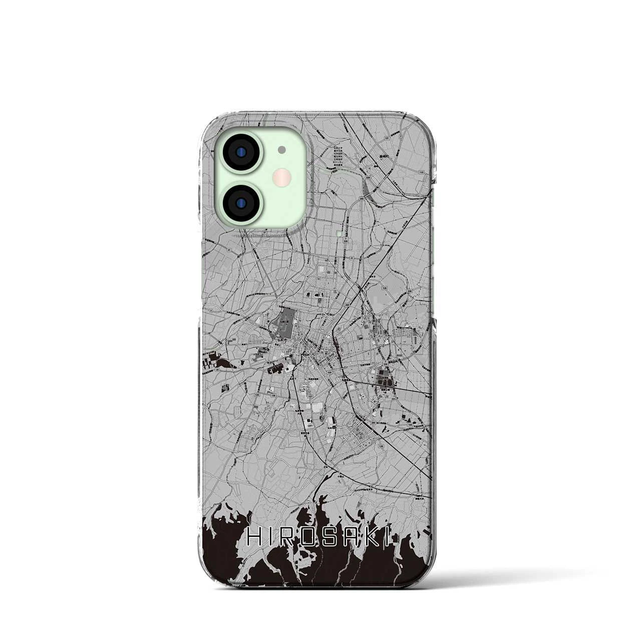 【弘前(青森県)】地図柄iPhoneケース(クリアタイプ)