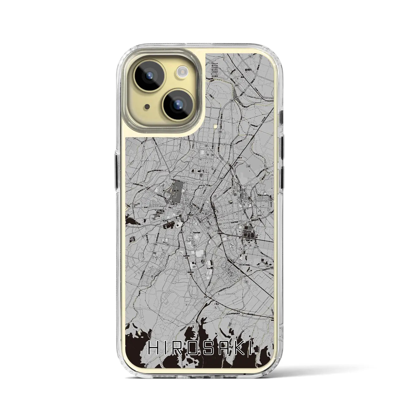 【弘前(青森県)】地図柄iPhoneケース(MagSafeタイプ)