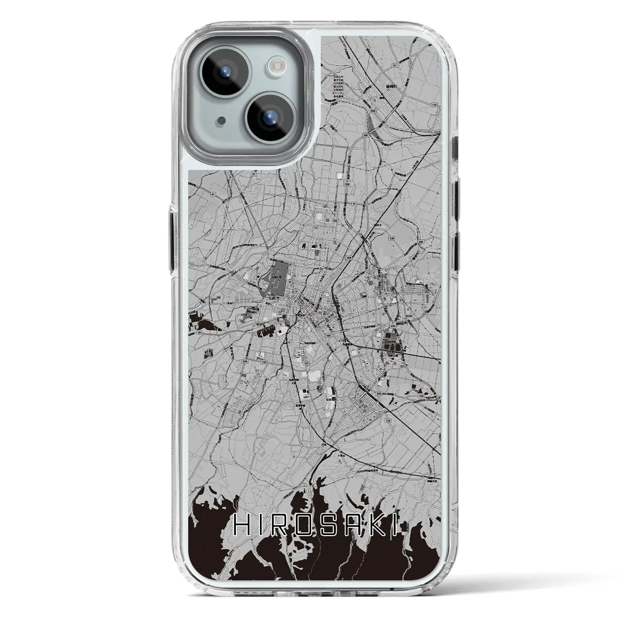 【弘前(青森県)】地図柄iPhoneケース(MagSafeタイプ)