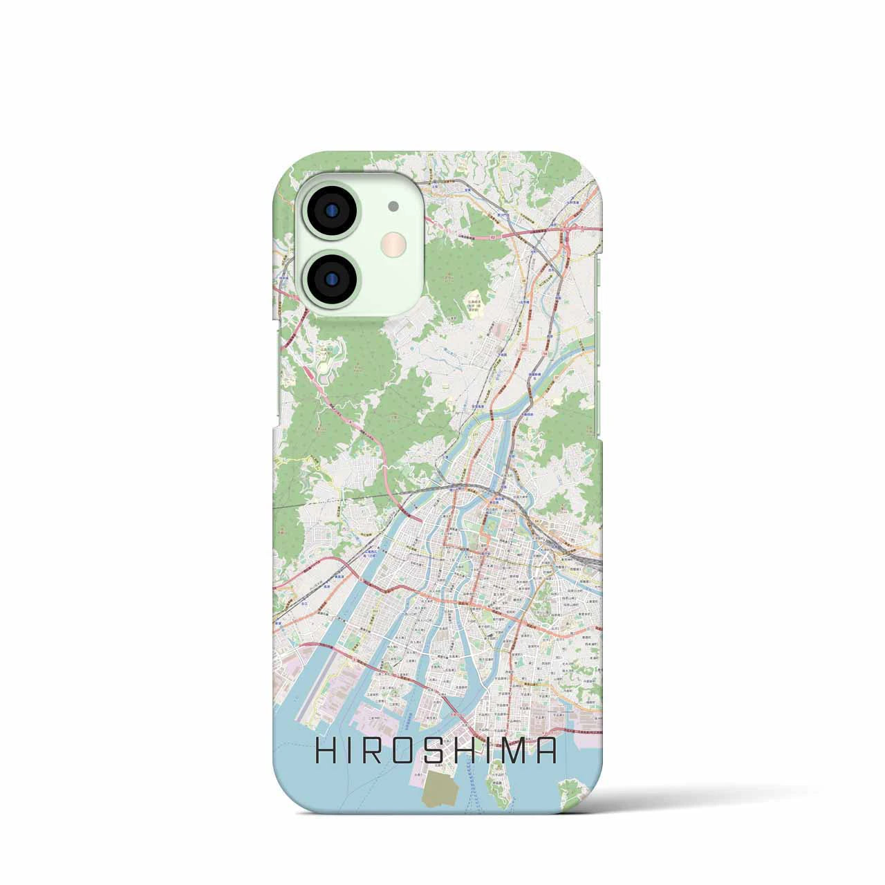 【広島(広島県)】地図柄iPhoneケース(バックカバータイプ)