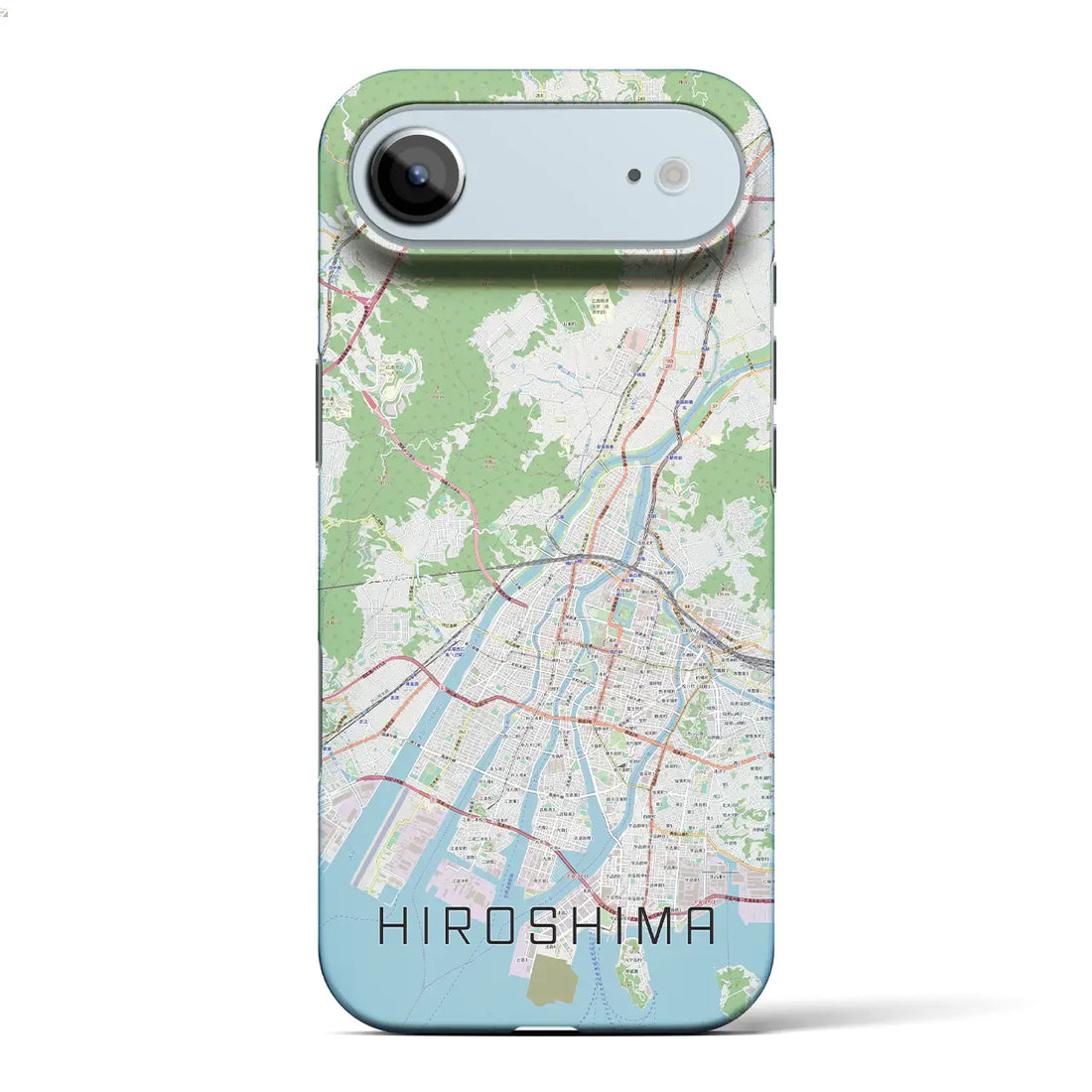 【広島(広島県)】地図柄iPhoneケース(バックカバータイプ)ナチュラル・iPhone 17 Pro Max 用